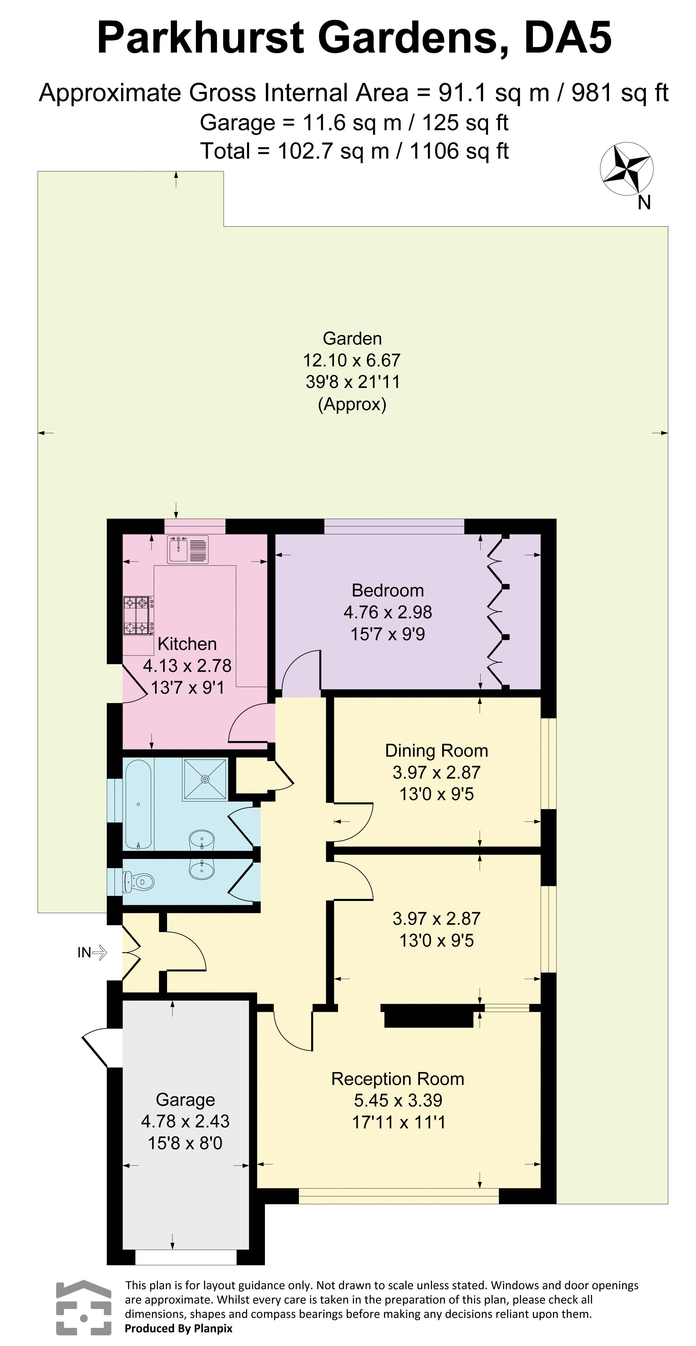 1, Parkhurst Gardens, Bexley floorplan