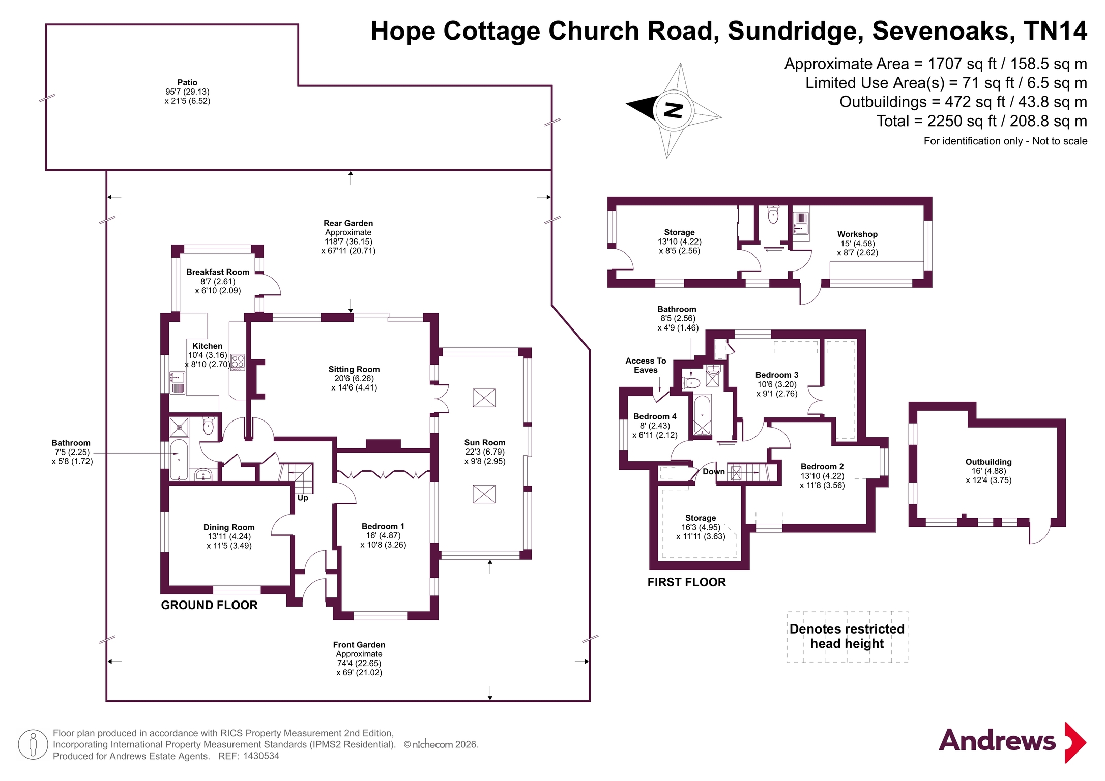 Hope Cottage,, Church Road, Sevenoaks floorplan