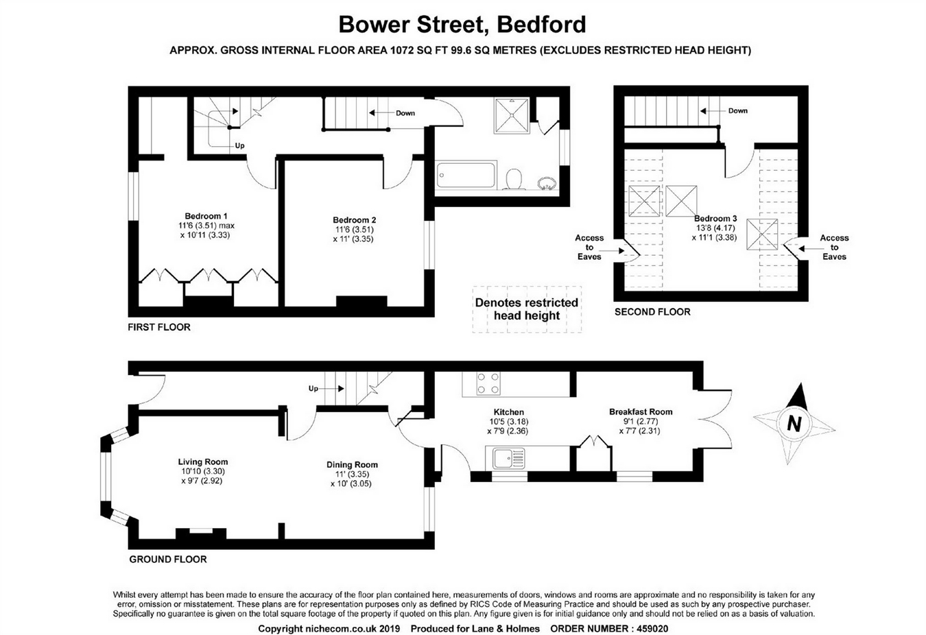 3 Bedrooms Terraced house for sale in Bower Street, Bedford MK40