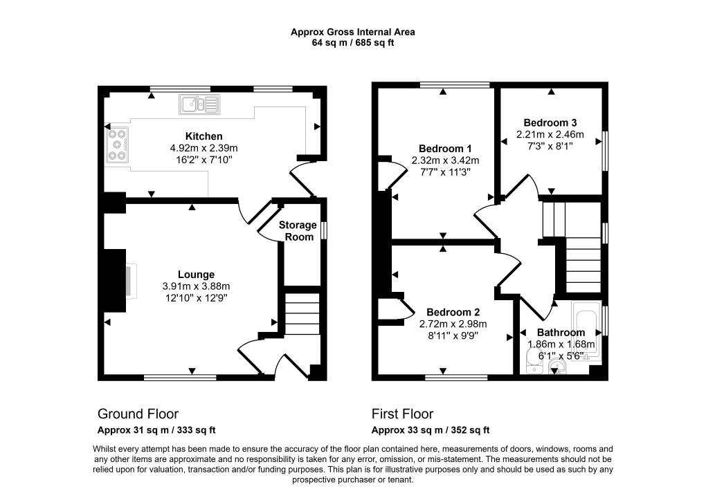 24, Wheeler Street, Headcorn floorplan