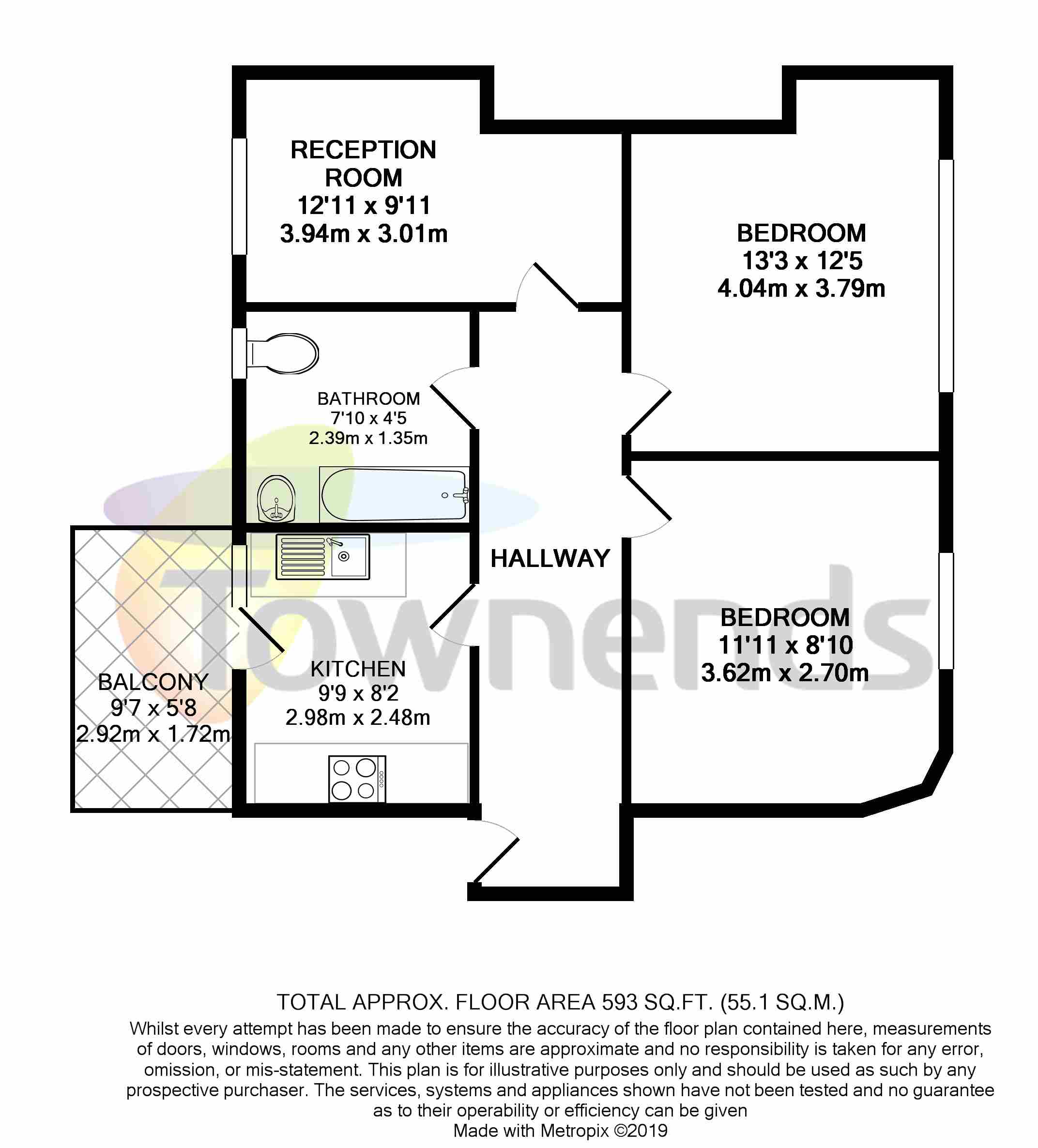 2 Bedrooms Flat for sale in Adare Walk, London SW16