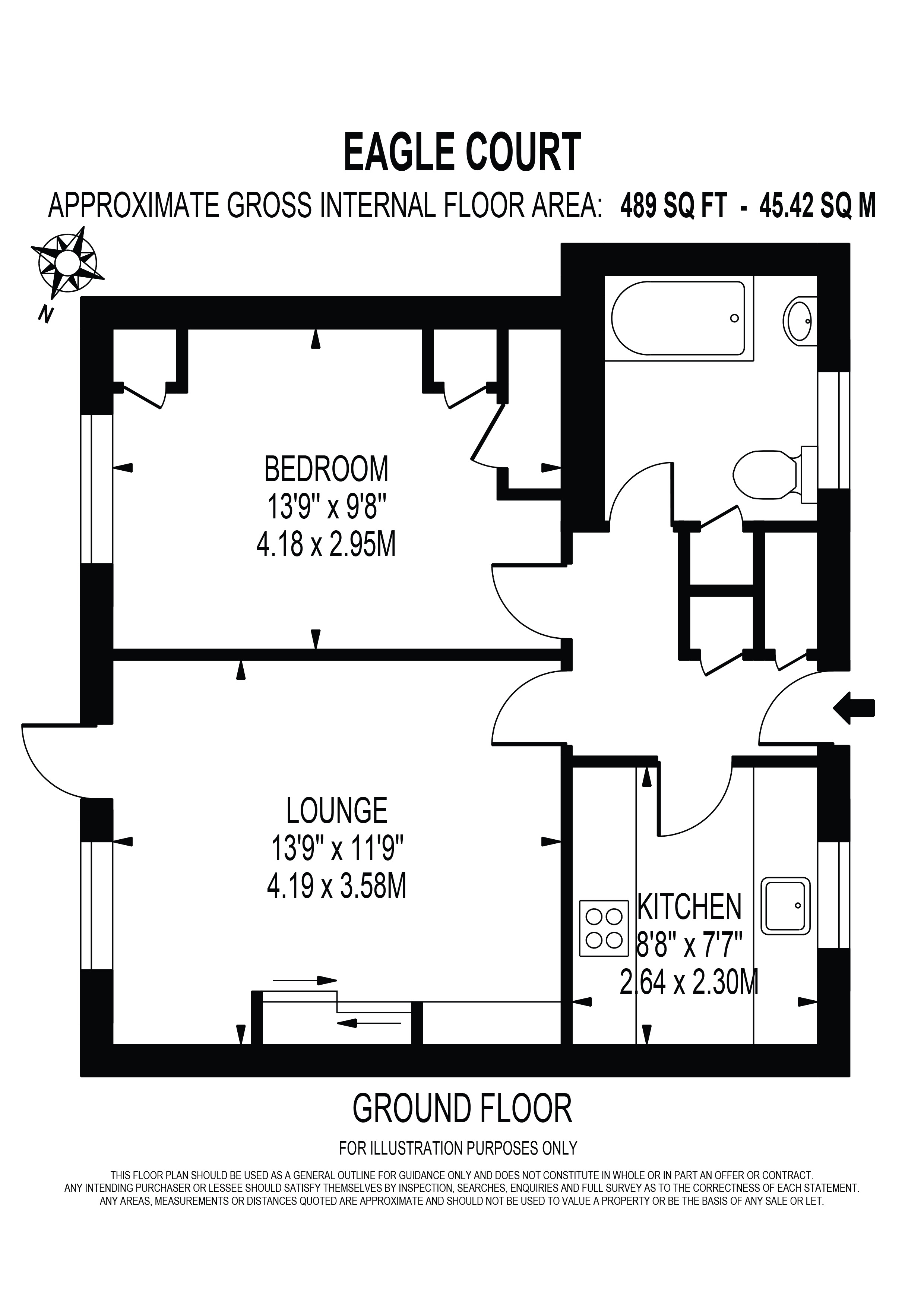 Flat 3 Eagle Court,, Rosendale Road, London floorplan
