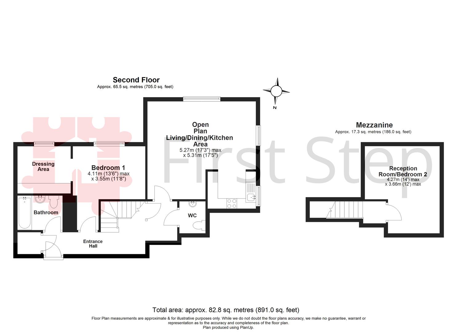 221 South Wing, Fairfield Hall, Kingsley Avenue, Hitchin floorplan