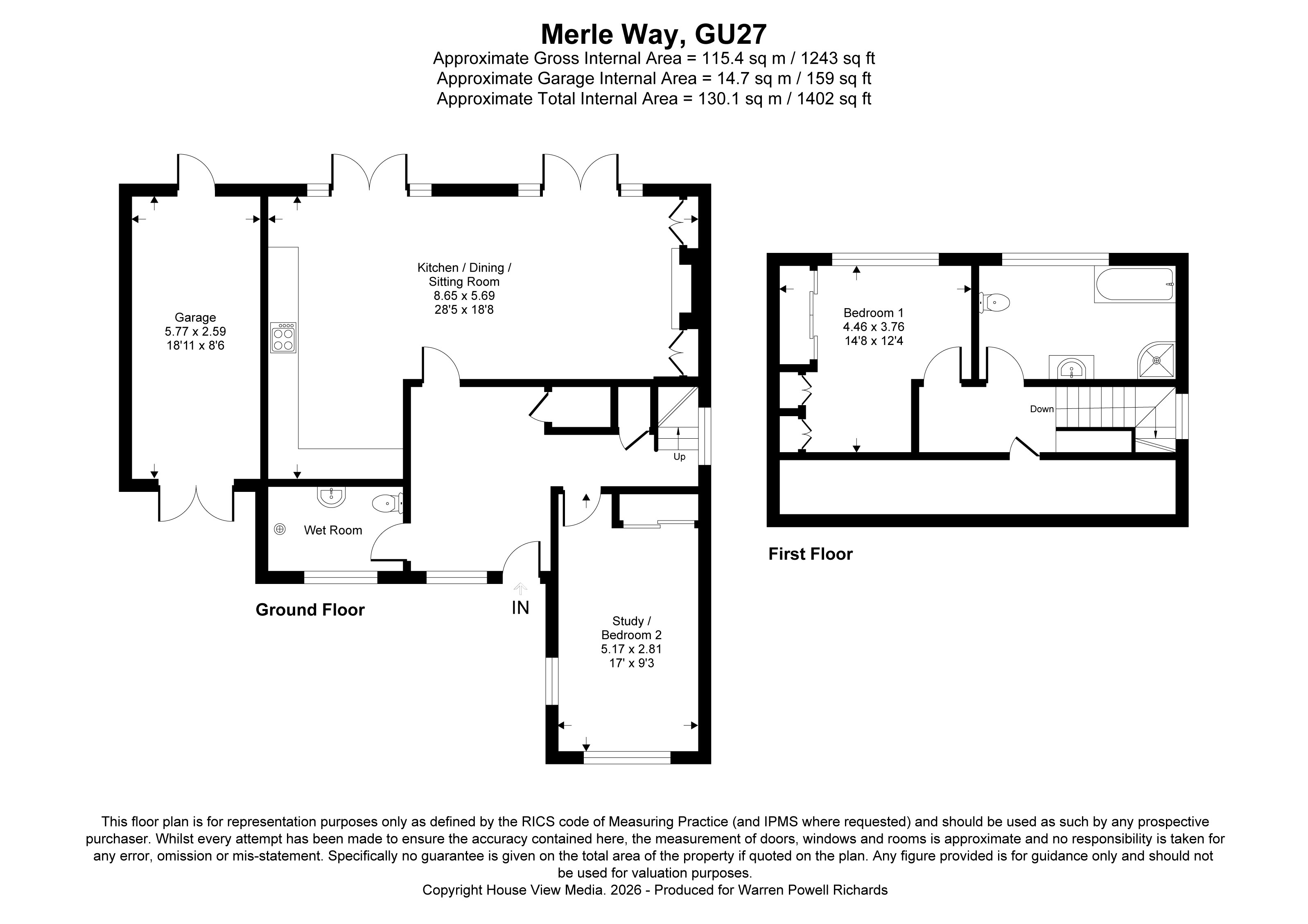 4, Merle Way, Haslemere floorplan