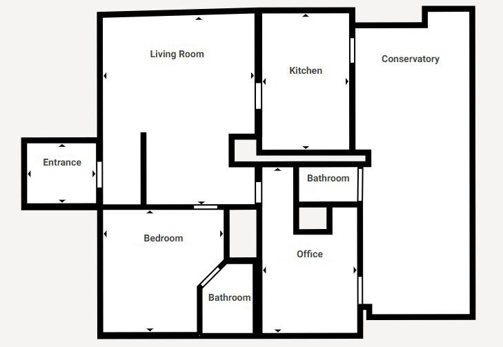 4 Paws Cottage, Achnasheen floorplan