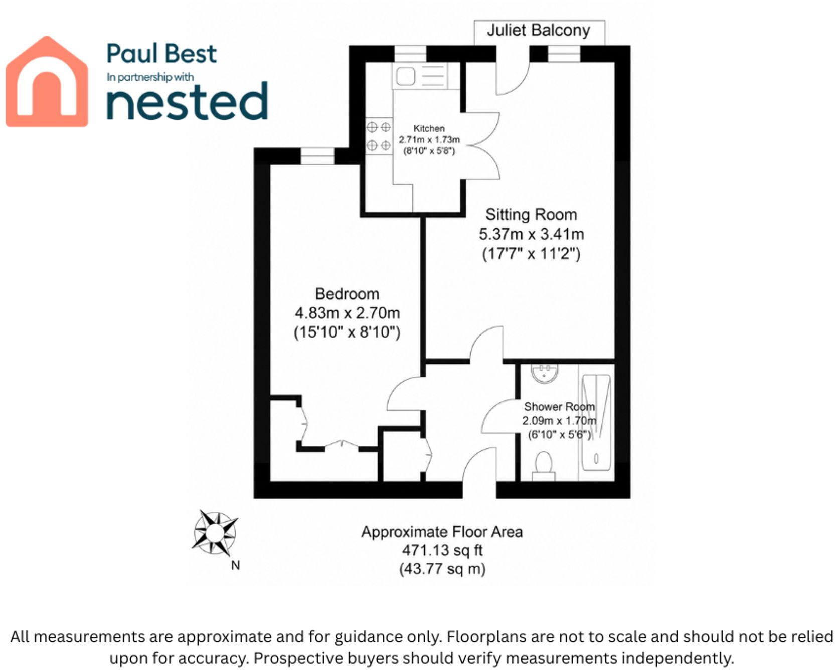 Flat 21, 22 Mitchell Court, Horley floorplan