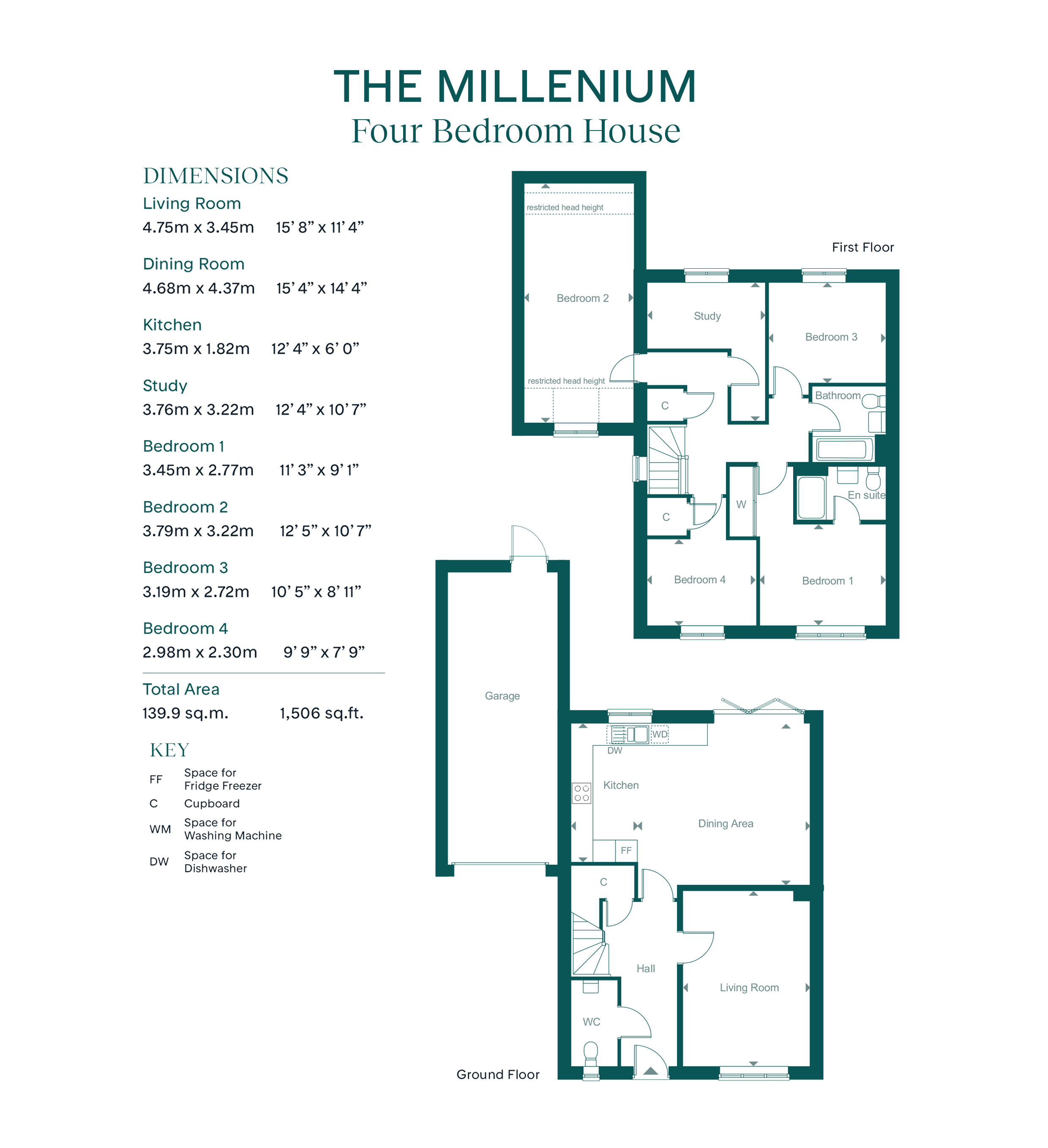 6 Eastfield drive - millenium, Leaf Living at Allium Park , Guildford, GU23, Guildford floorplan