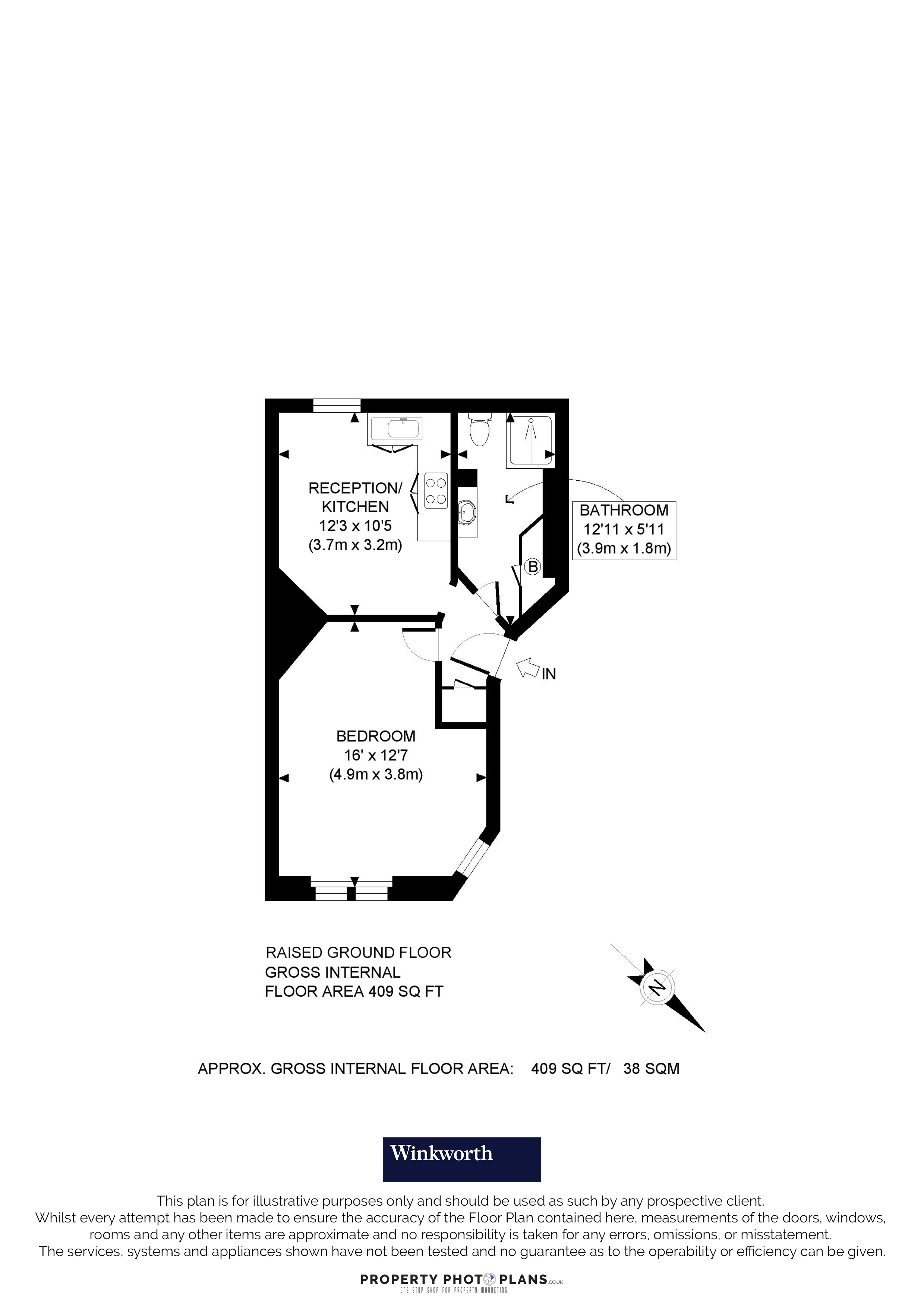 Flat 38, Rashleigh House,, Thanet Street, London floorplan
