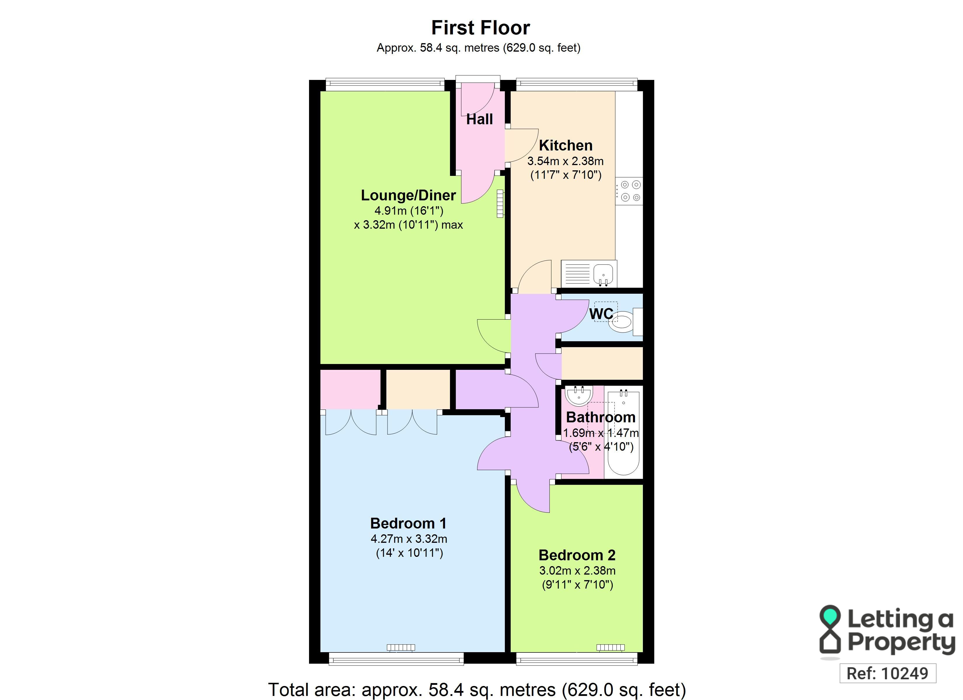 Flat 2, Beaulieu Road, Southampton floorplan