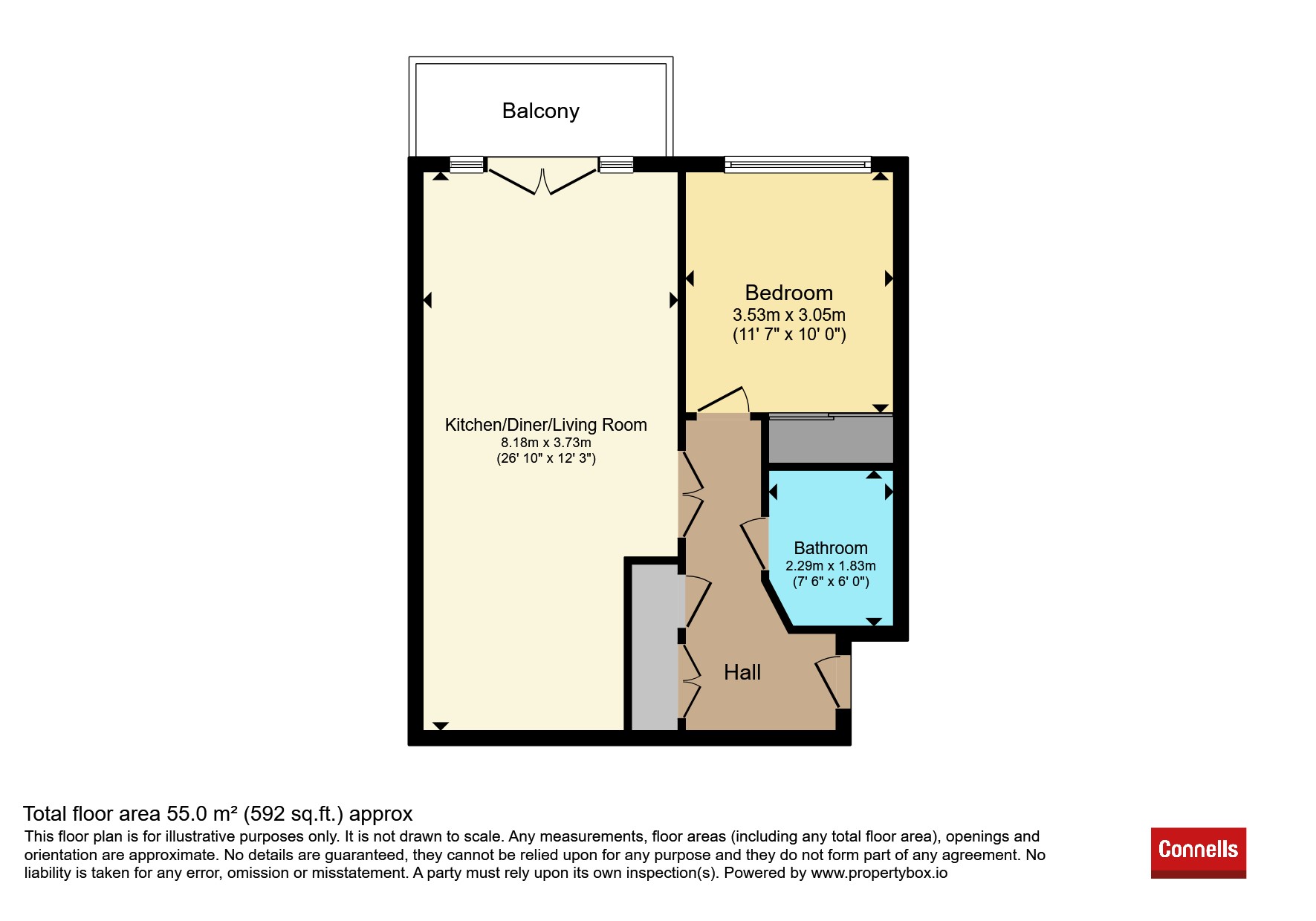 21, Trinity Apartments, 3, Roman Walk, Exeter floorplan