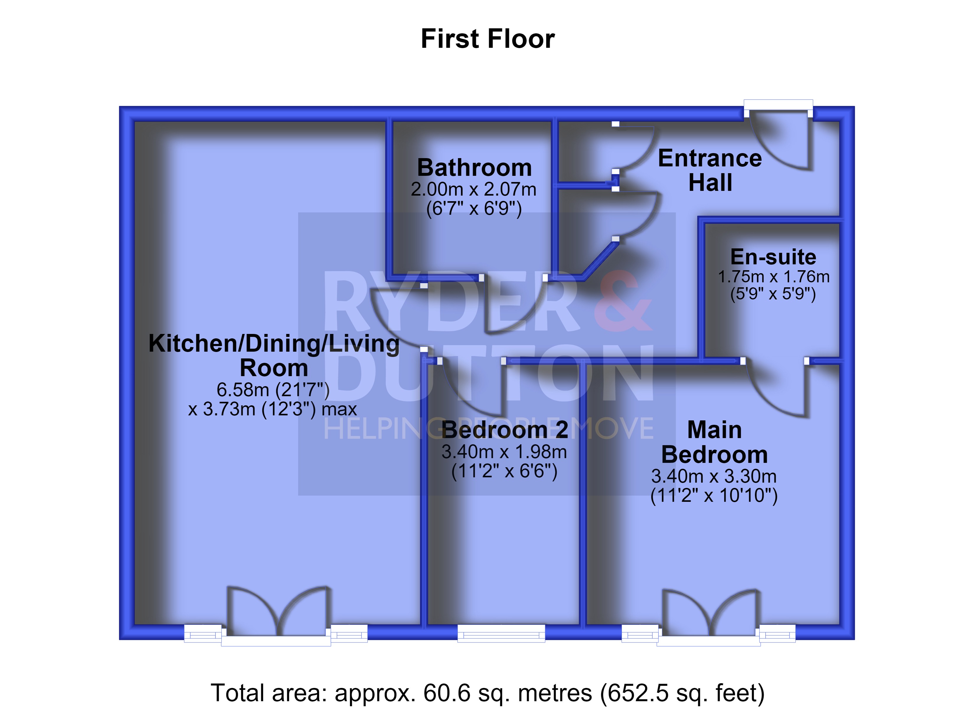 19, Croft Court, Rastrick floorplan