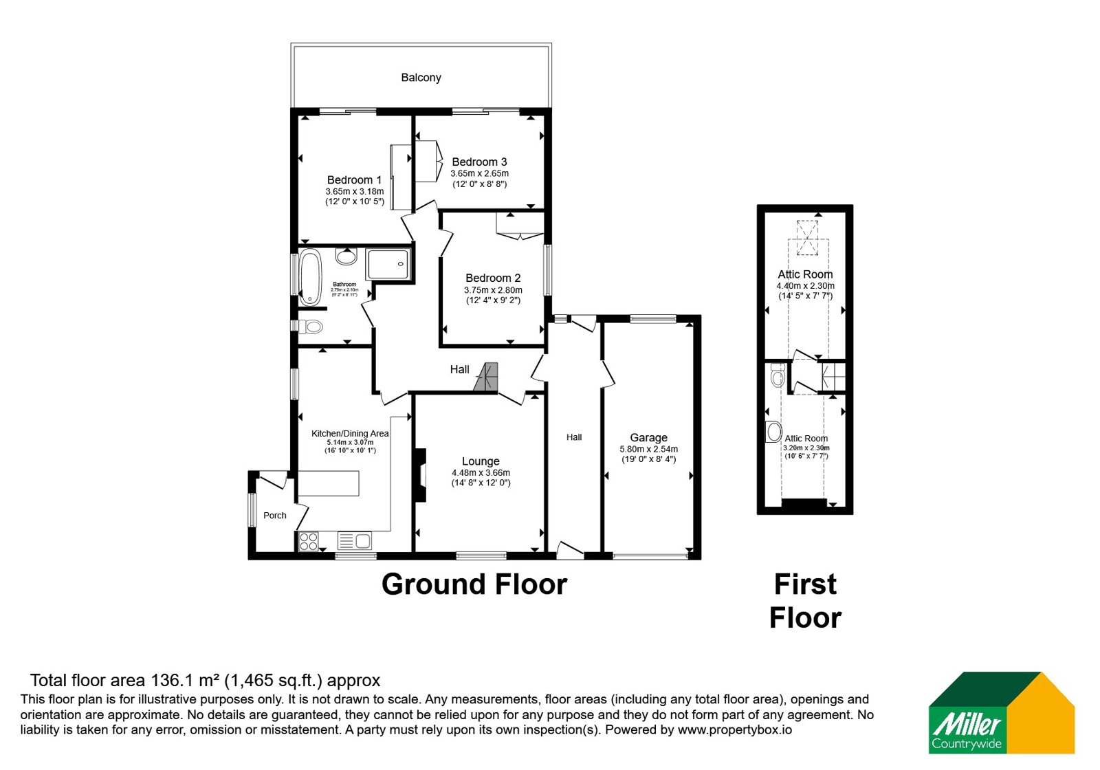 8, Tregender Road, Penzance floorplan