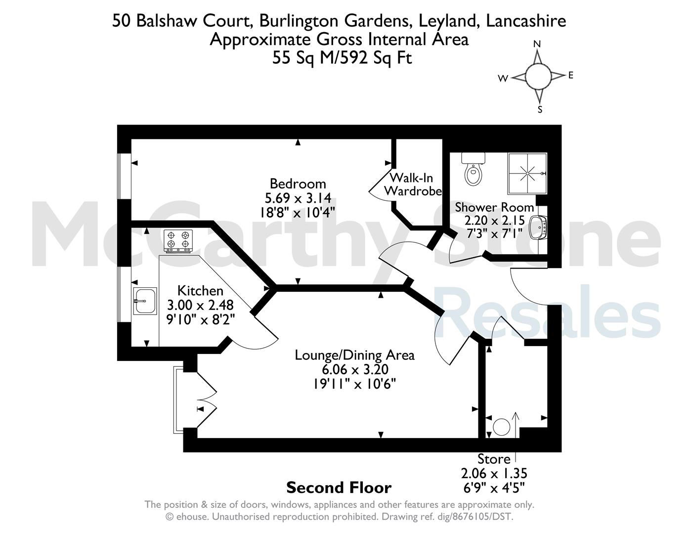 50 Balshaw Court, Burlington Gardens, Leyland floorplan