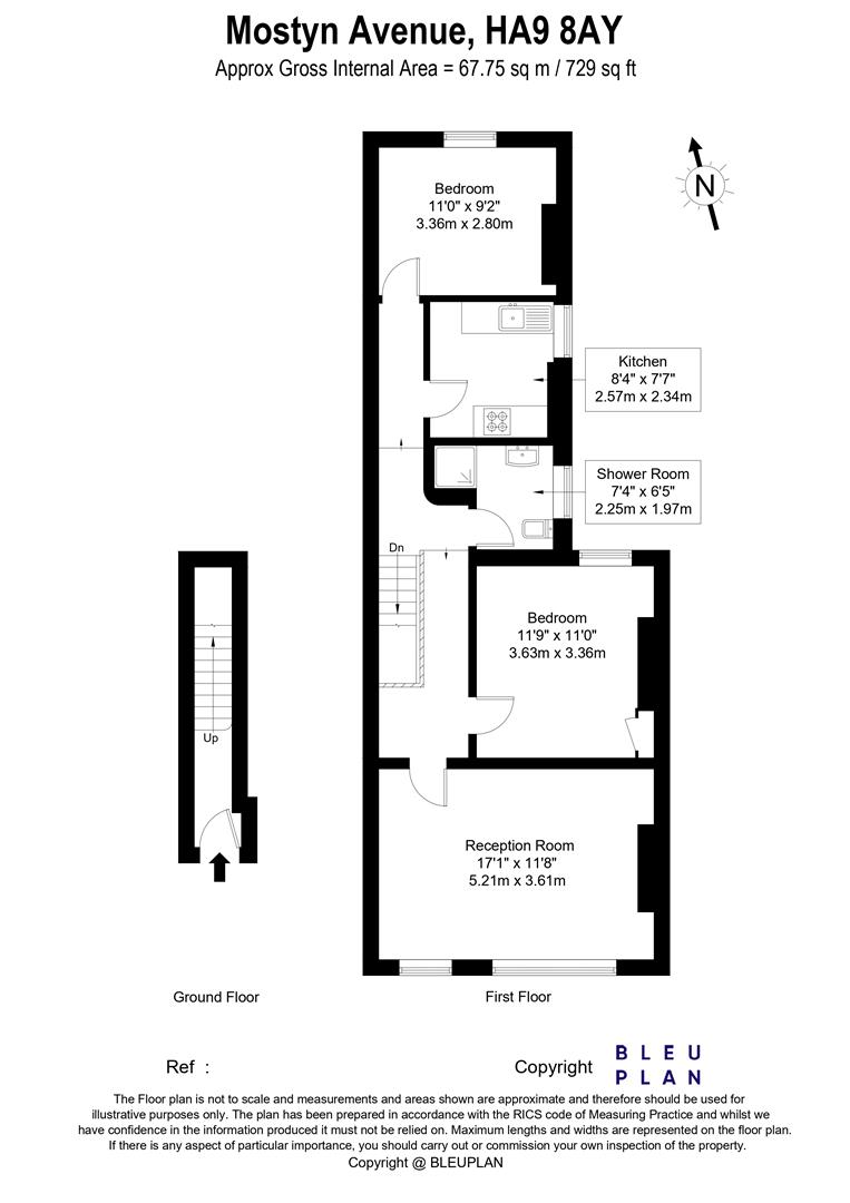 5B, Mostyn Avenue, Wembley floorplan