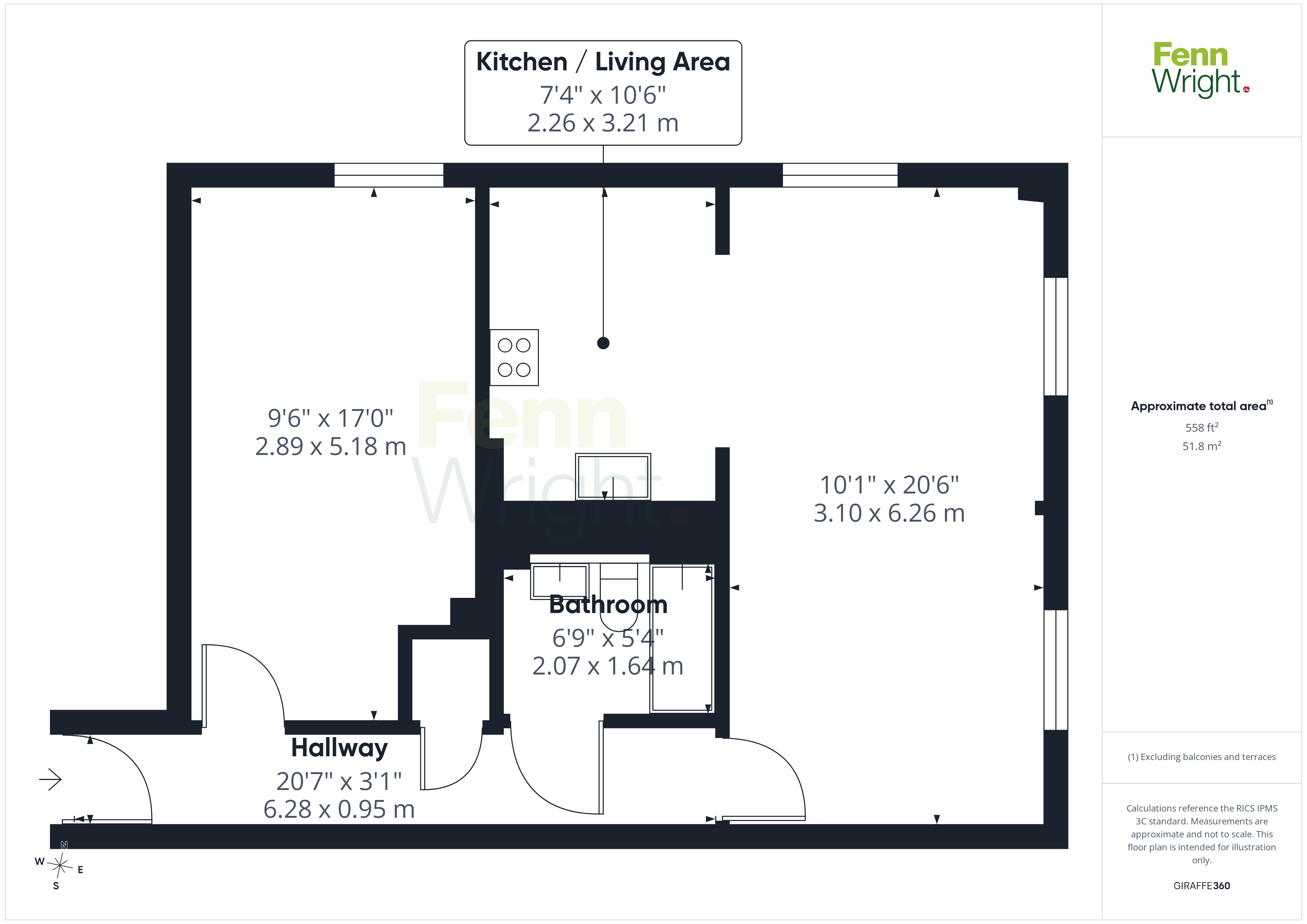 Flat 7, Free Rodwell House,, School Lane, Manningtree floorplan