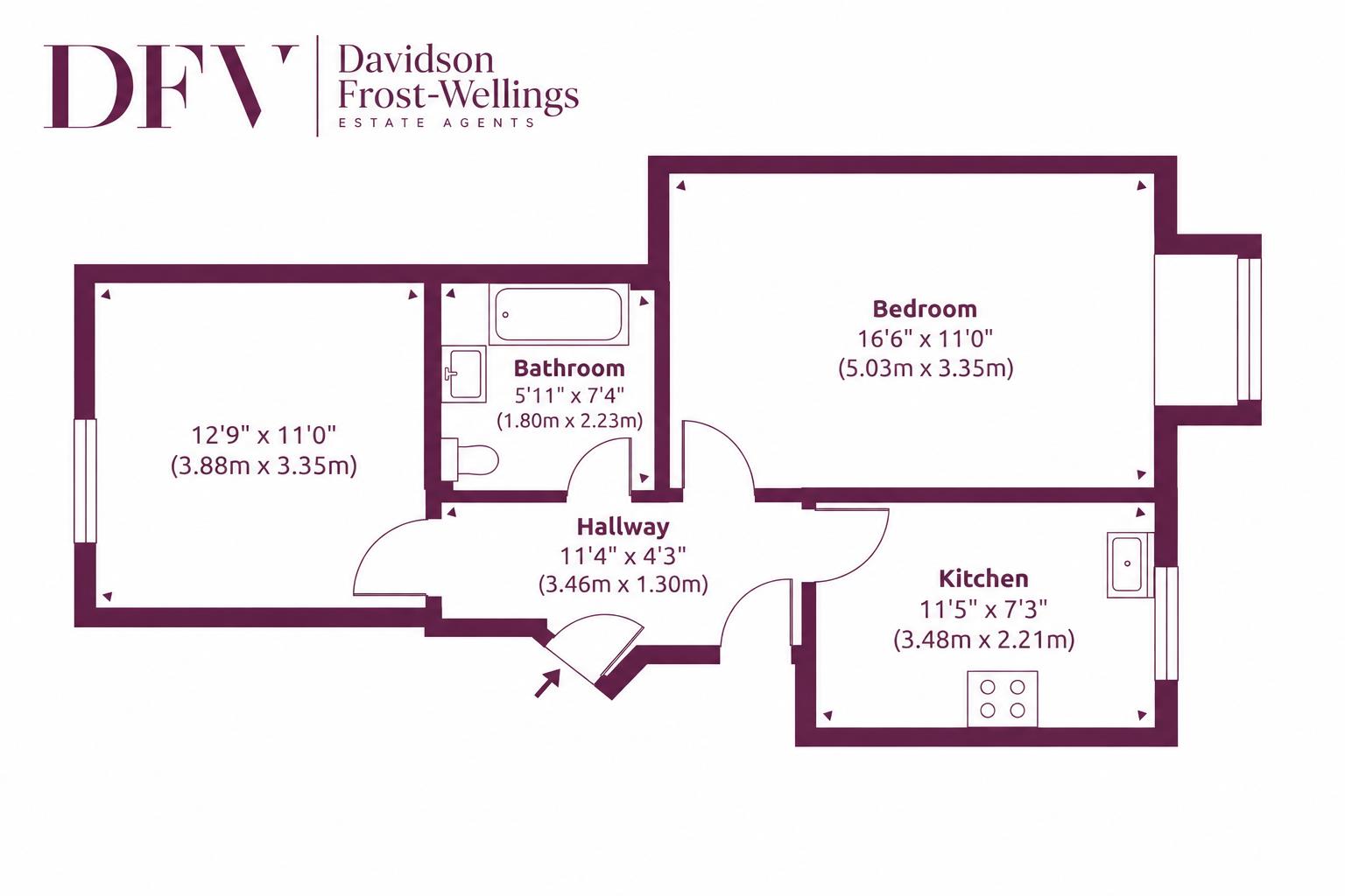 Flat 5, Laura Court, Parkfield Avenue, Harrow floorplan