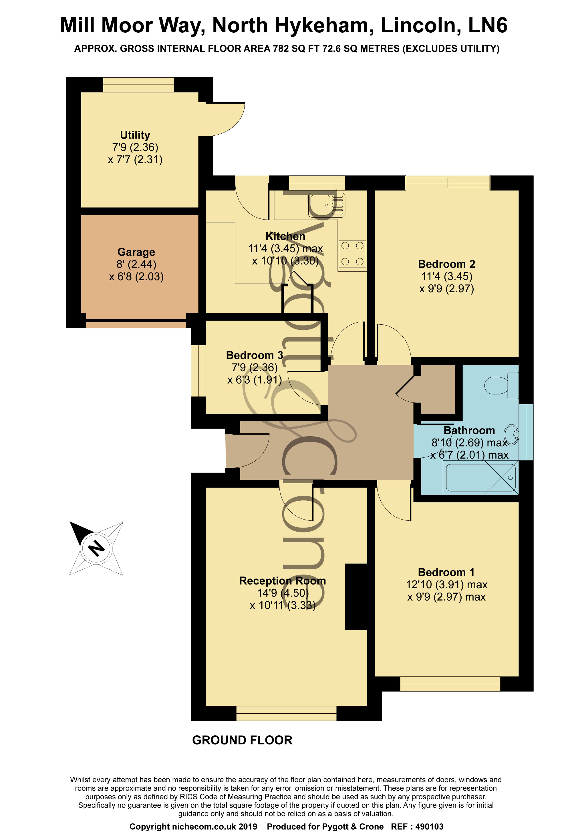 3 Bedrooms Bungalow for sale in Mill Moor Way, North Hykeham LN6