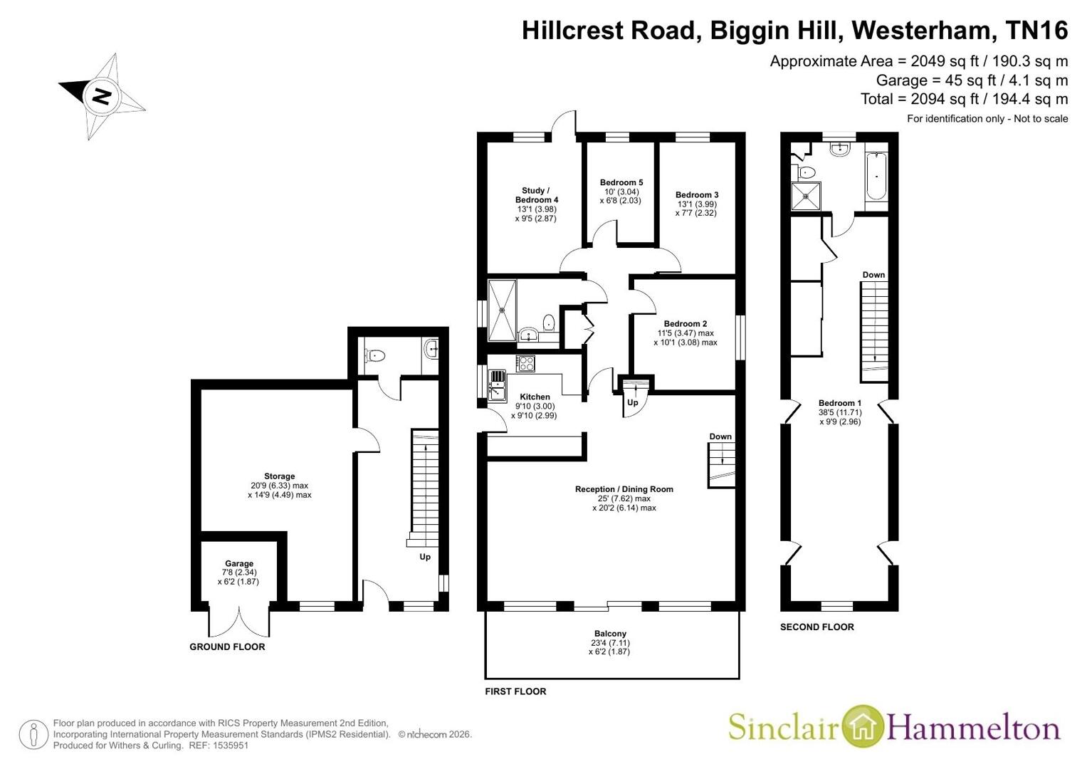 Hillcrest Road, Westerham floorplan