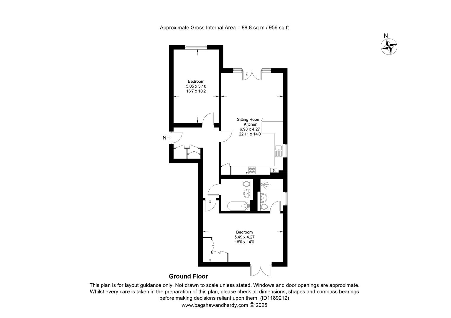 1, McLAREN COURT, FETCHAM floorplan