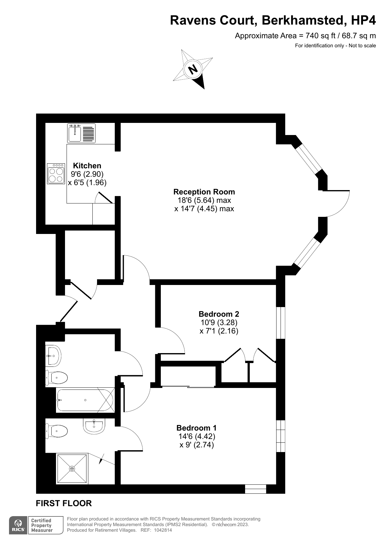 Ravens Court, Castle Village, Berkhamsted, Hertfordshire HP4, parking