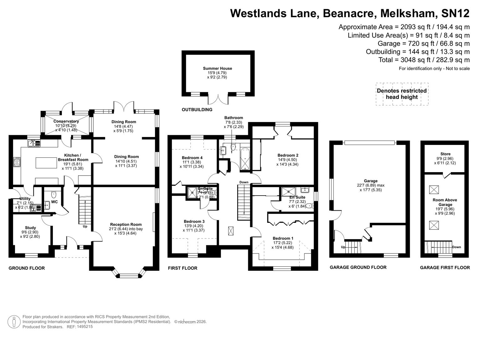 43, Westlands Lane, Beanacre floorplan