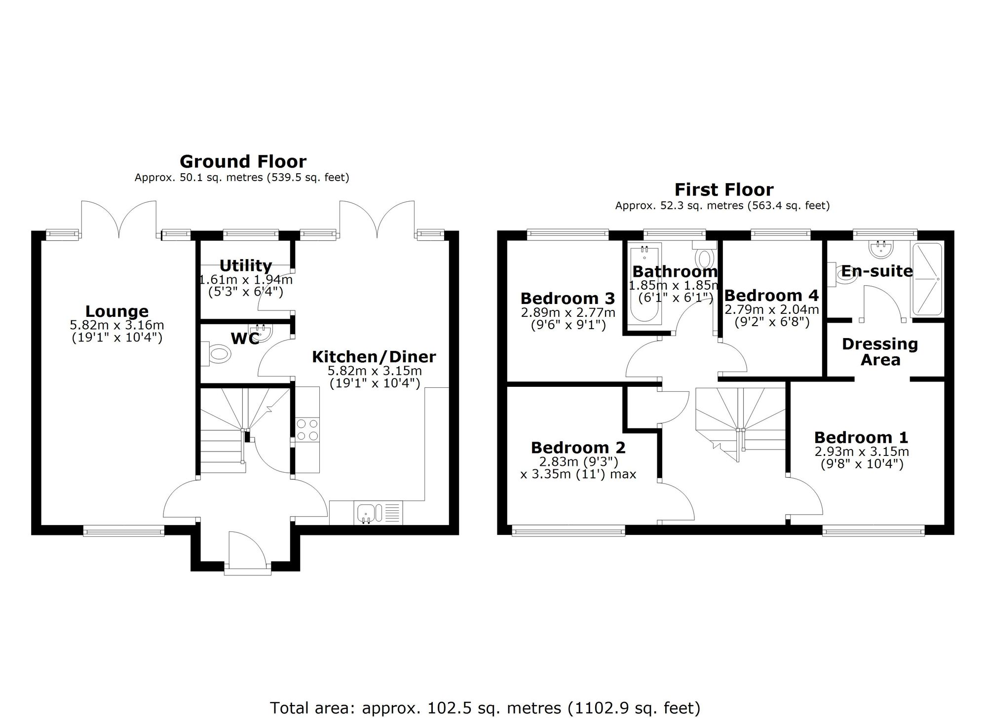 25 Blossom Grove, Retford floorplan