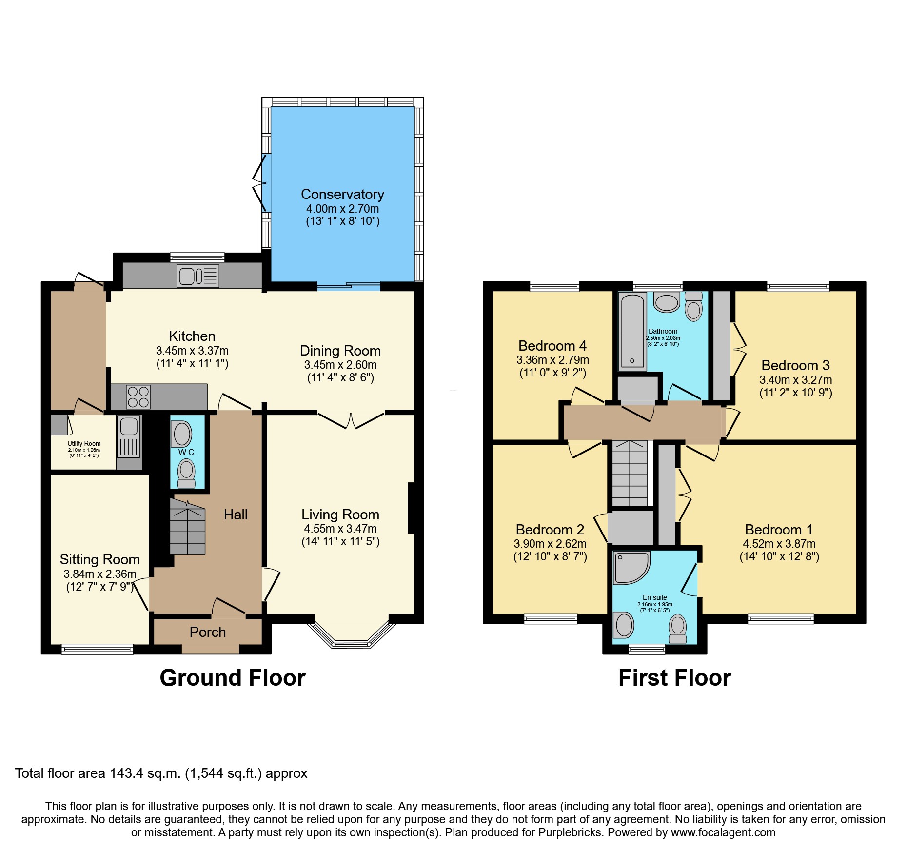 9, Leaf Close, Nottingham floorplan
