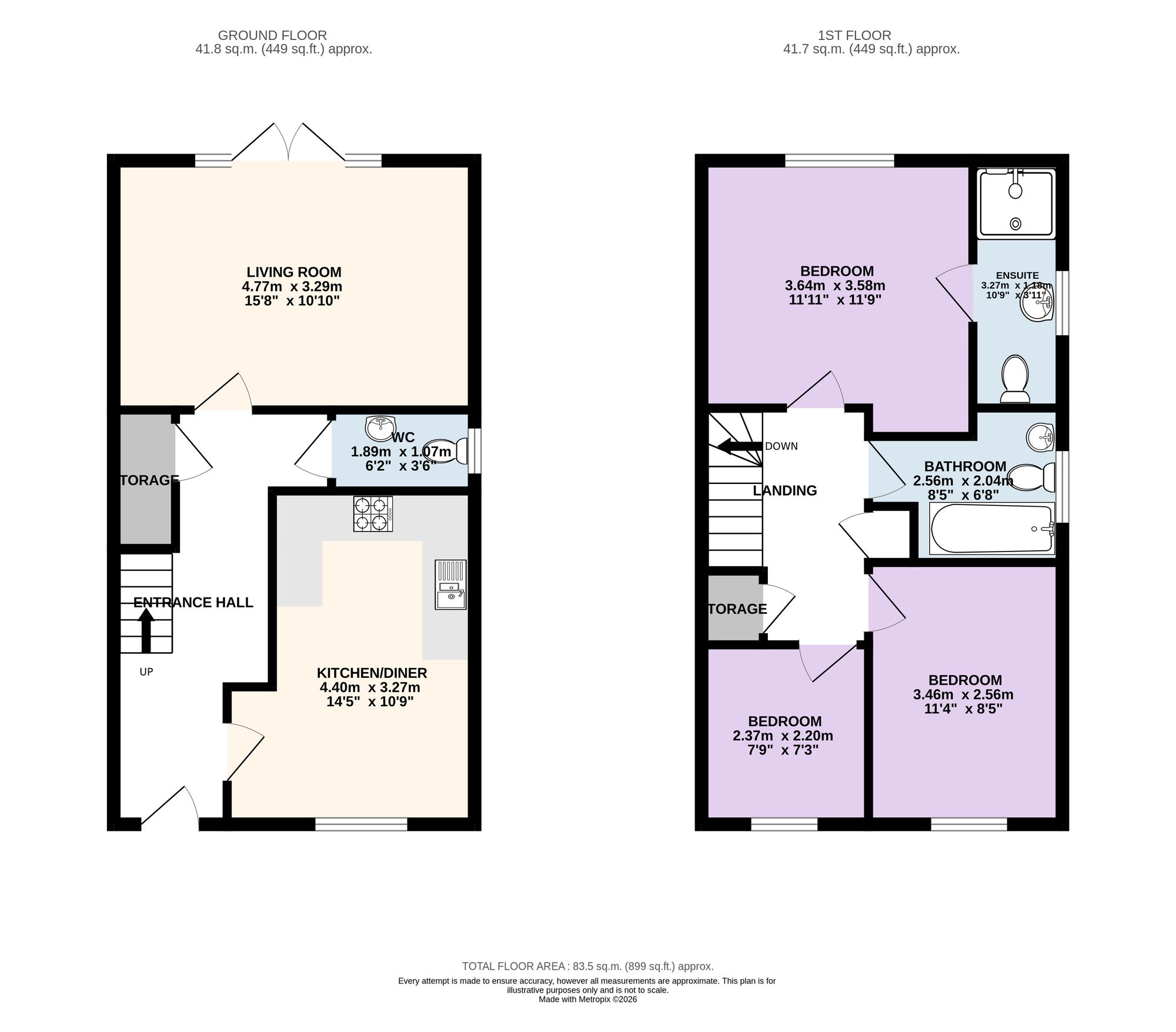 4 Alston Meadows, Preston floorplan
