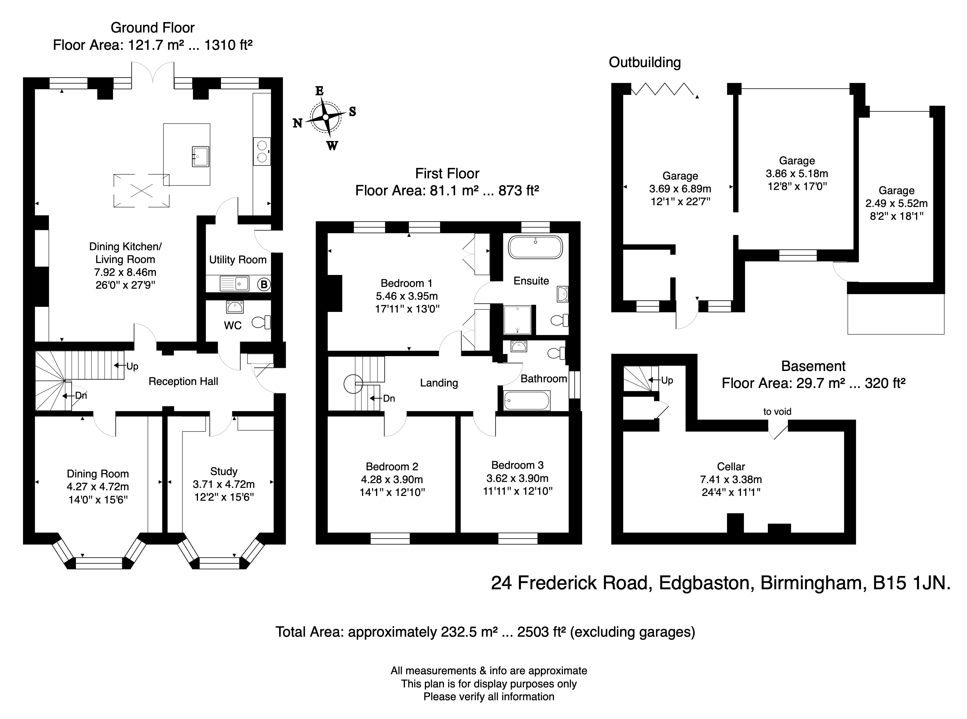 24, Frederick Road, Birmingham floorplan