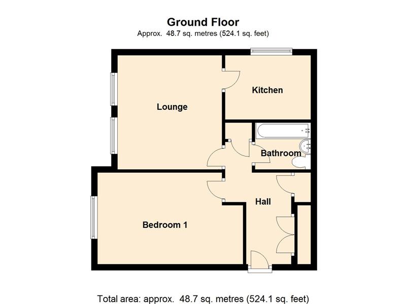 1 Bedrooms Flat for sale in Chetwood Road, Crawley RH11