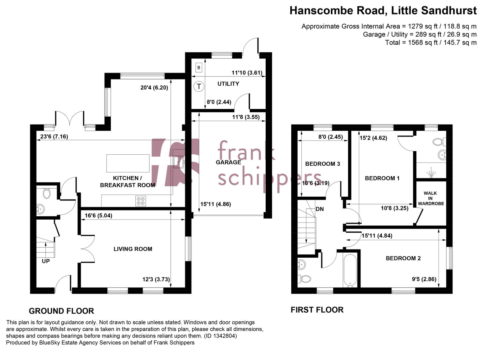Hancombe Road, Sandhurst floorplan
