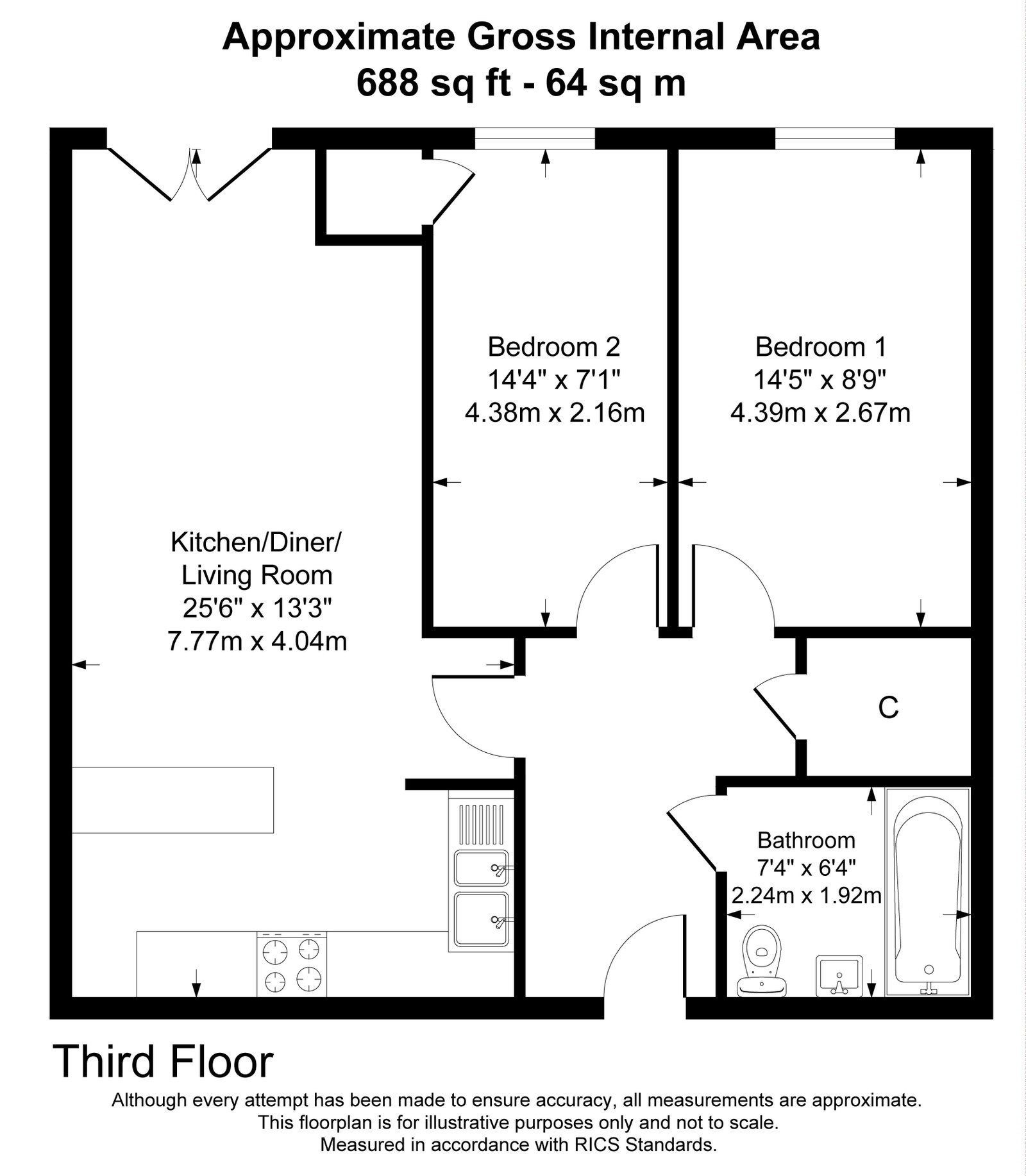 17, Crosier Close, Salisbury floorplan