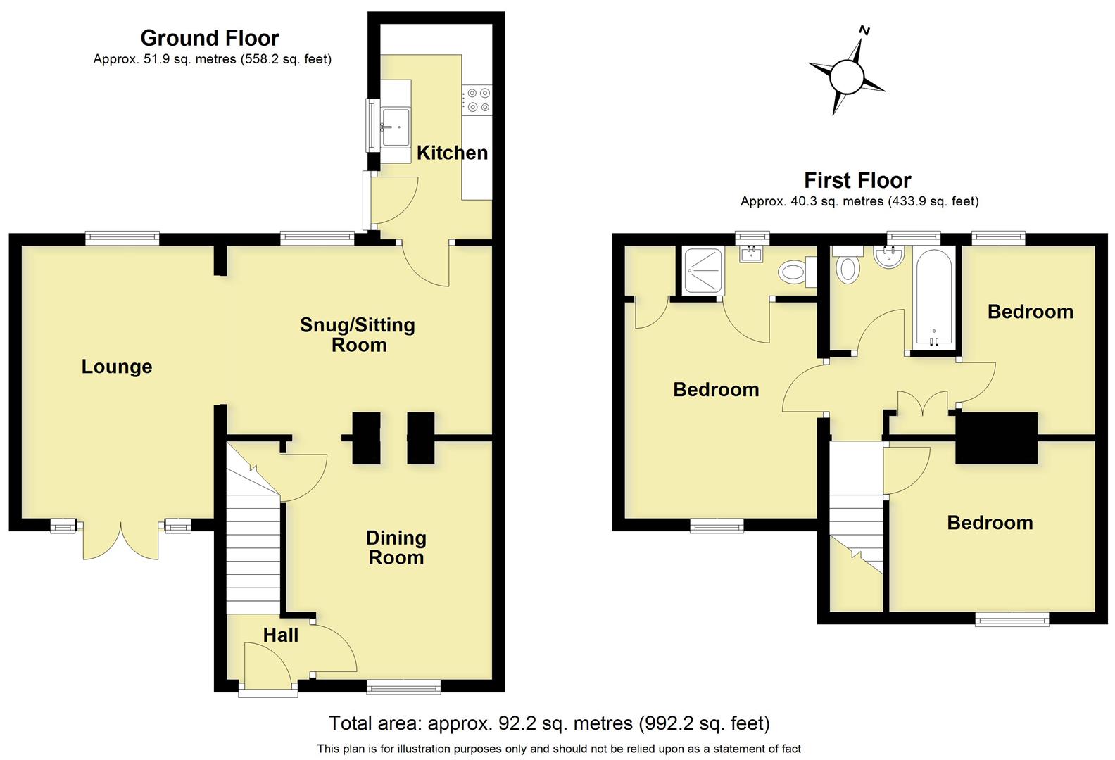 1 The Elms, Station Road, Warwick floorplan