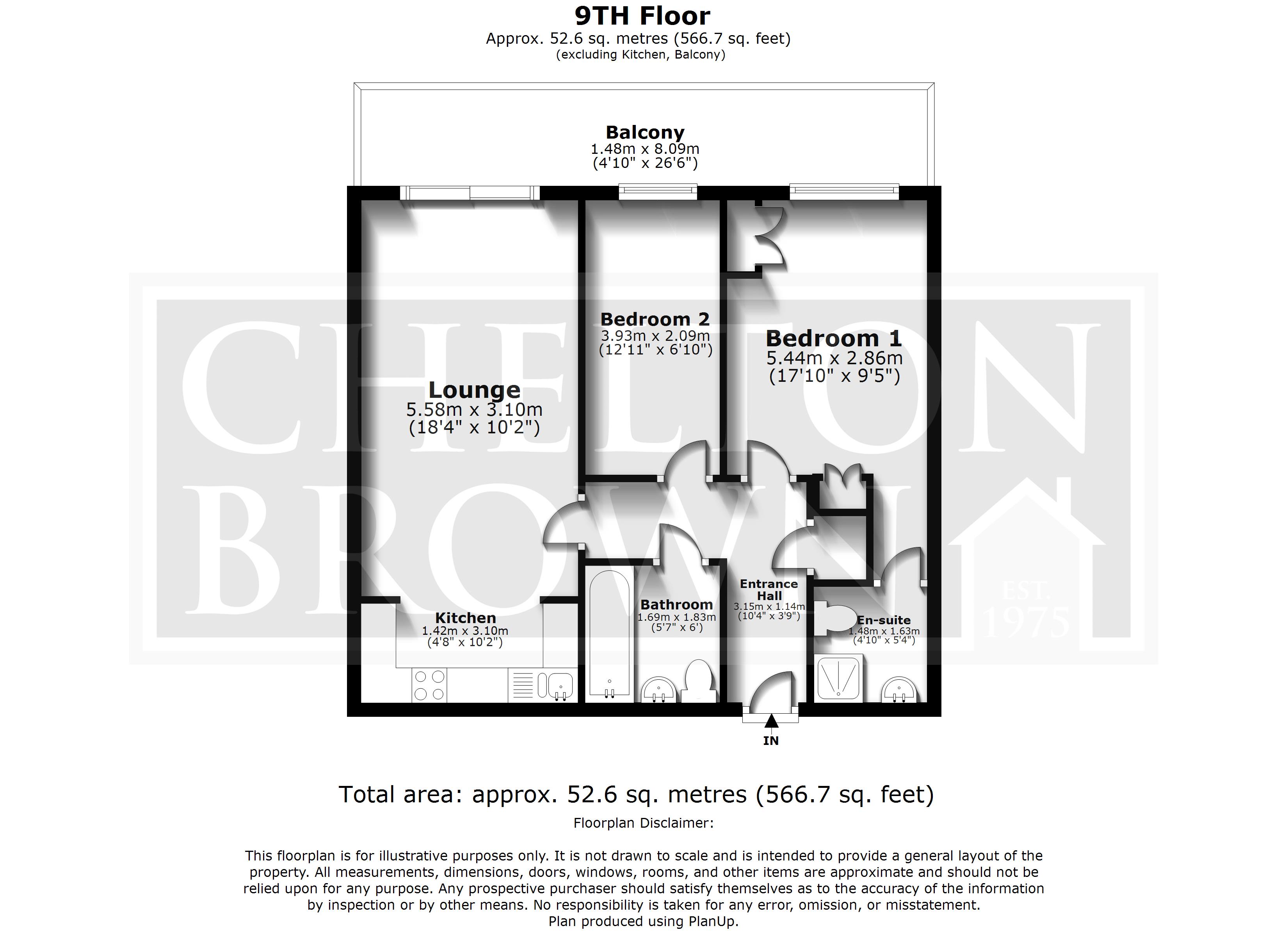 Flat 916, Northampton House,, Wellington Street, Northamptonshire floorplan