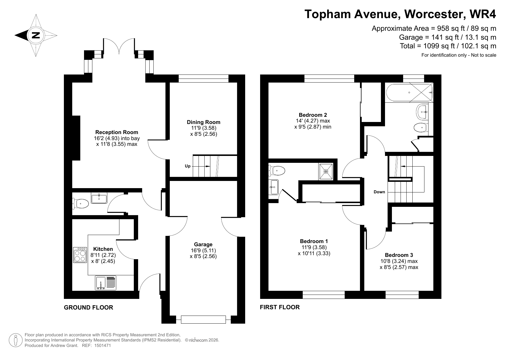 26, Topham Avenue, Worcestershire floorplan