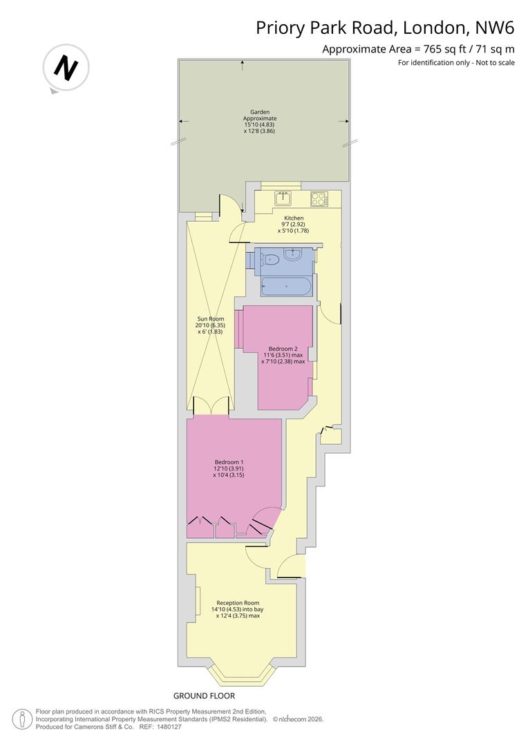 84A, Priory Park Road, London floorplan