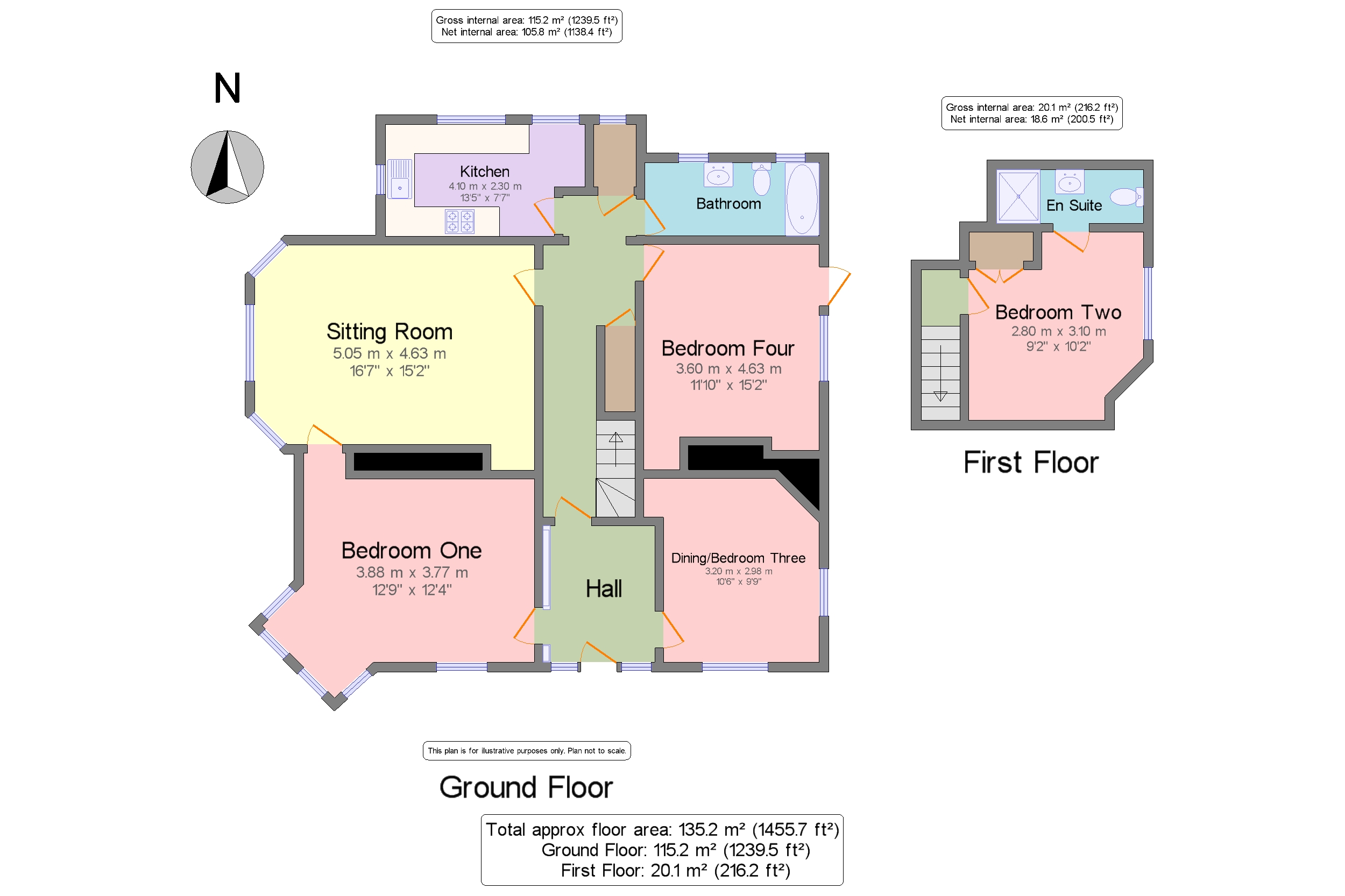 4 Bedrooms Maisonette to rent in Newstead Close, Godalming GU7