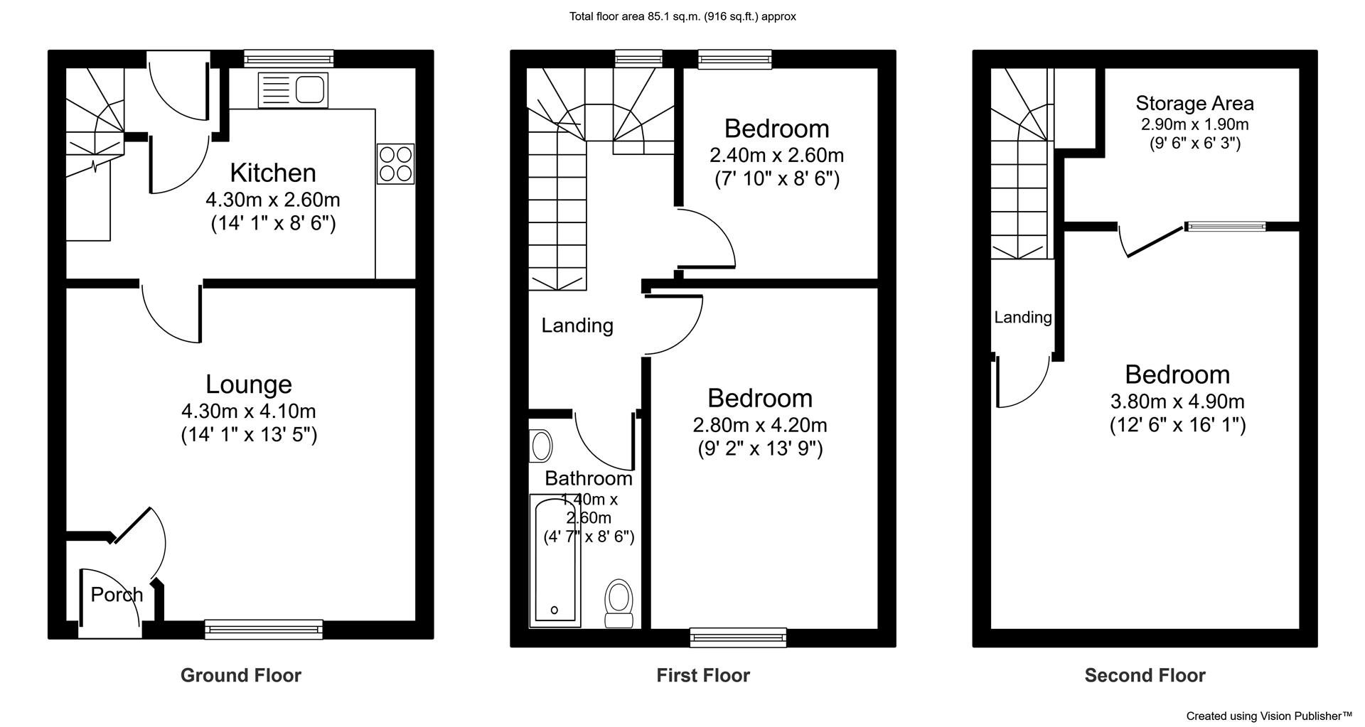 10, Pembroke Street, Bacup floorplan