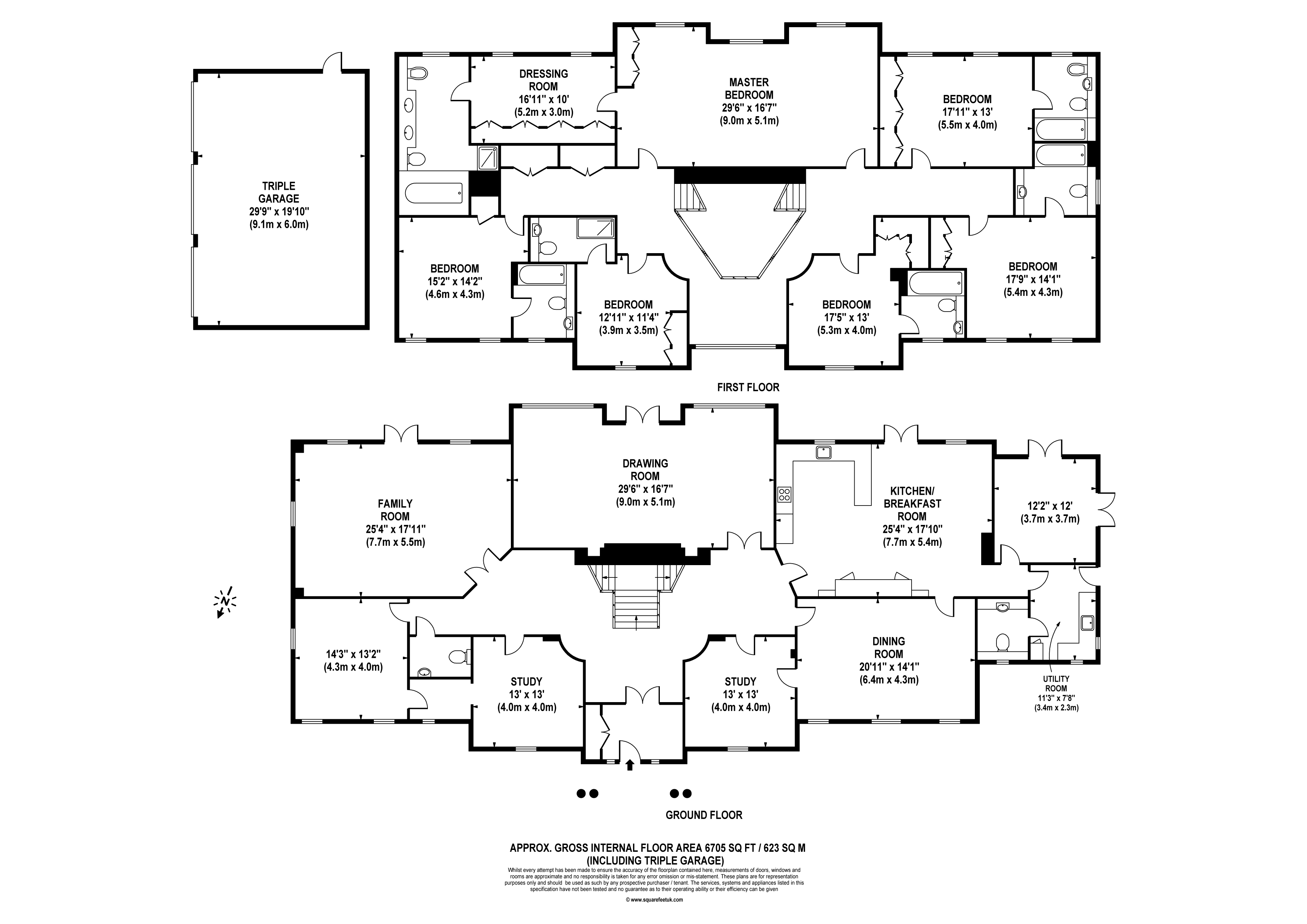 Great Gables, Esher floorplan