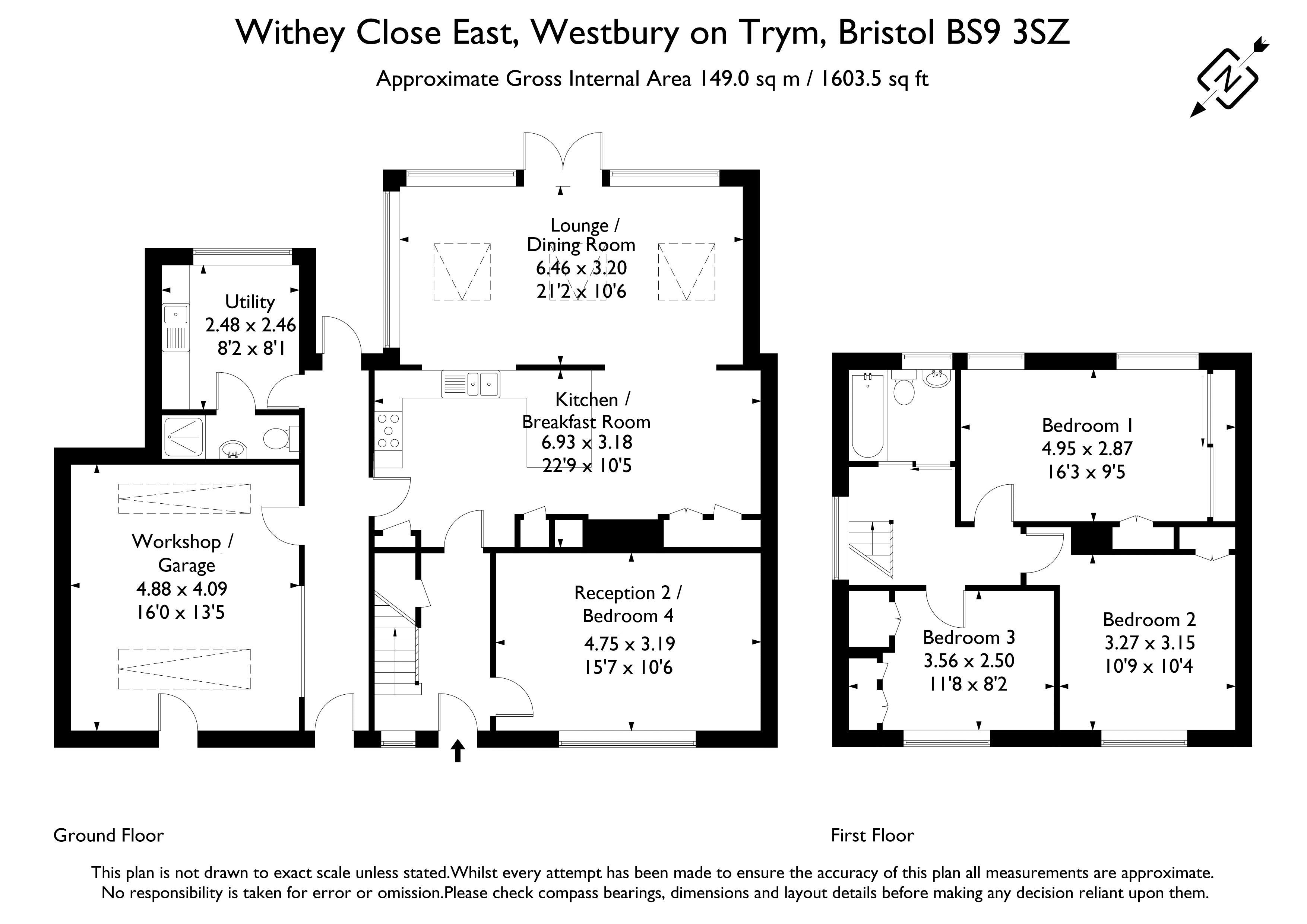 15, Withey Close East, Bristol floorplan