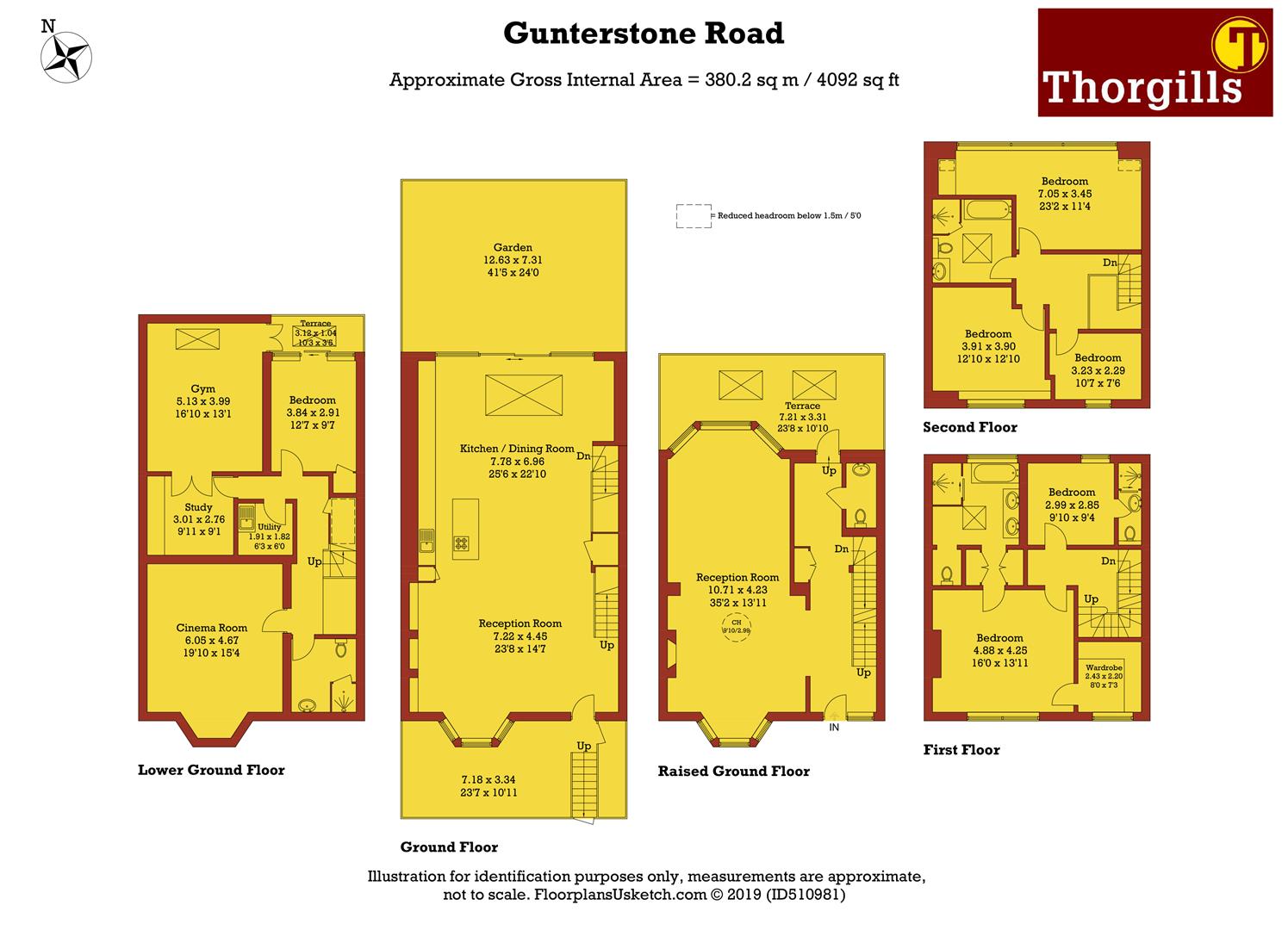 6 Bedrooms  to rent in Gunterstone Road, London W14