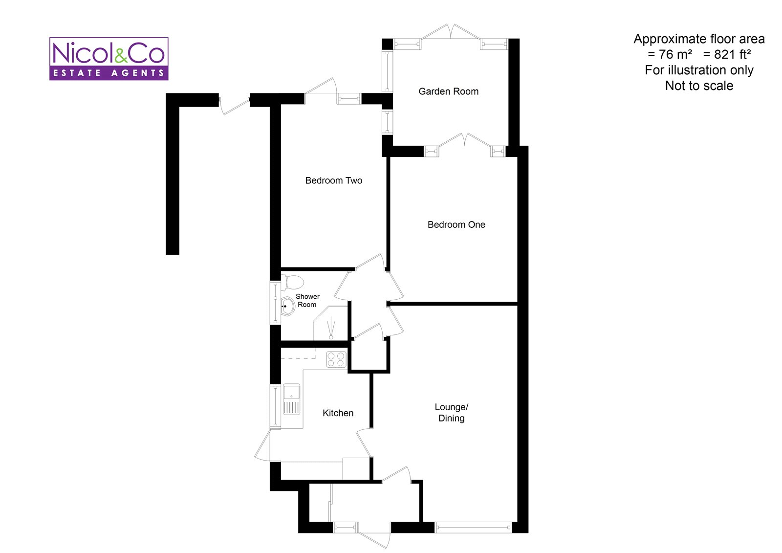 2 Bedrooms Detached bungalow for sale in Cormorant Rise, Worcester, Worcestershire WR2