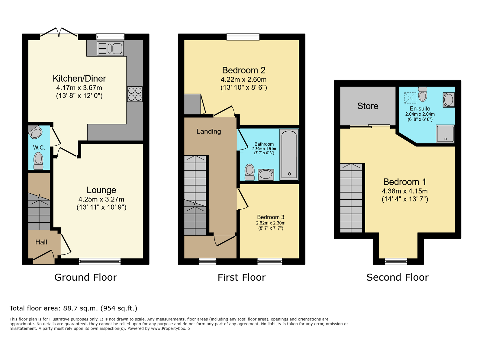 3, Barley Close, Selby floorplan