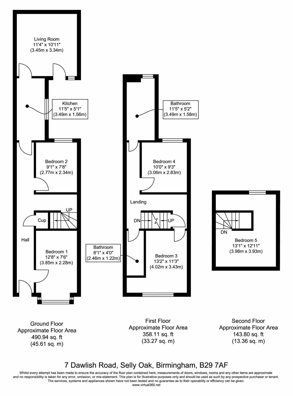 7, Dawlish Road, Birmingham floorplan