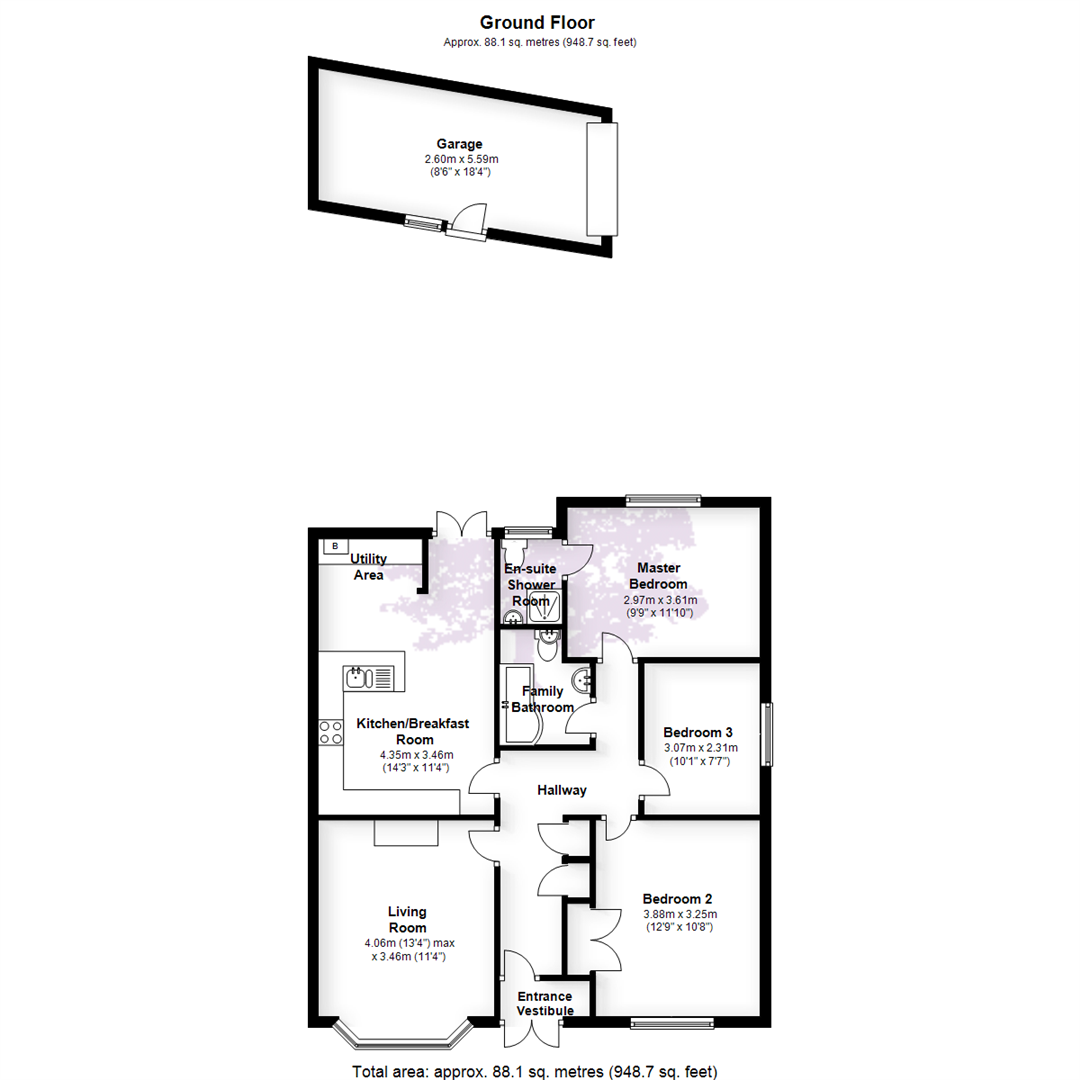 3 Bedrooms Semi-detached bungalow for sale in Westhill Gardens, Portishead, Bristol BS20