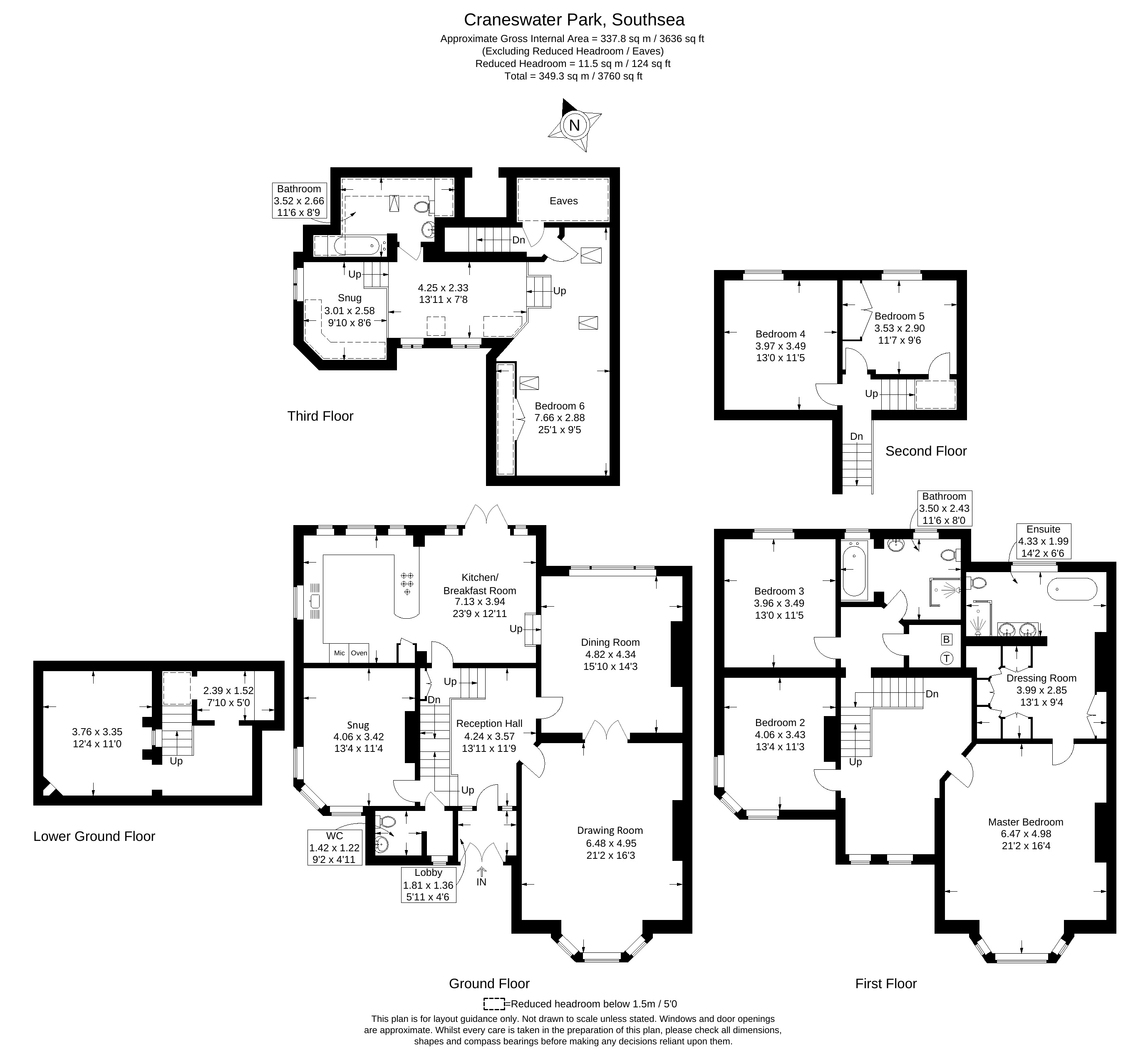 14, Craneswater Park, Southsea floorplan