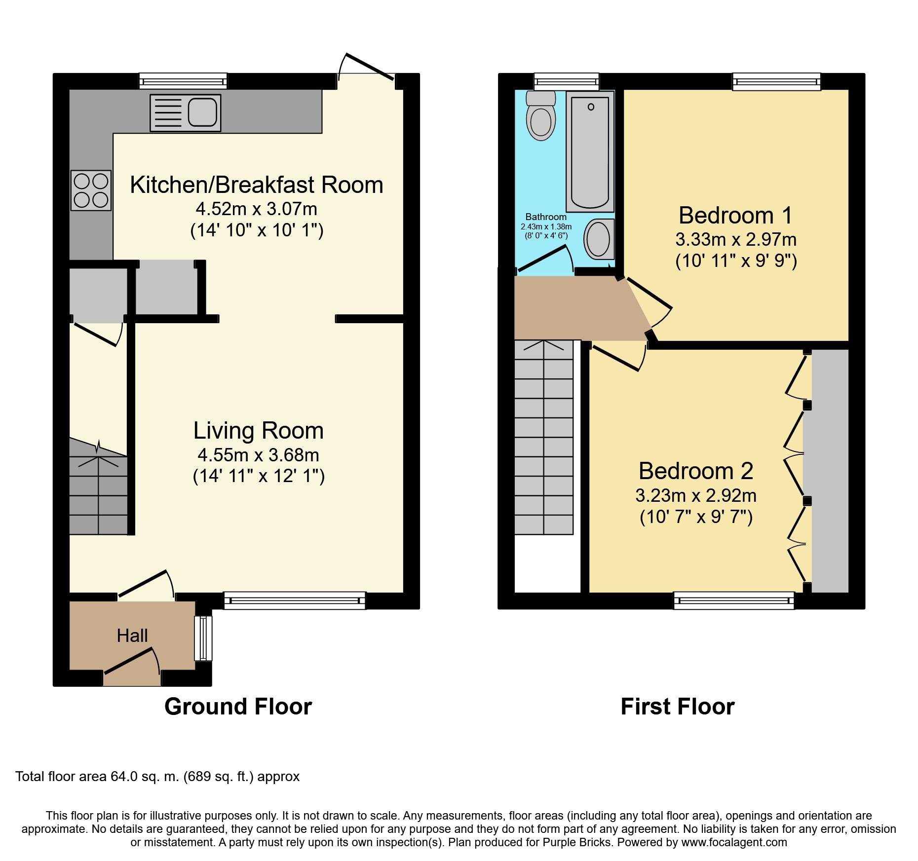 2 Bedrooms Terraced house for sale in Celandine Court, Yateley GU46