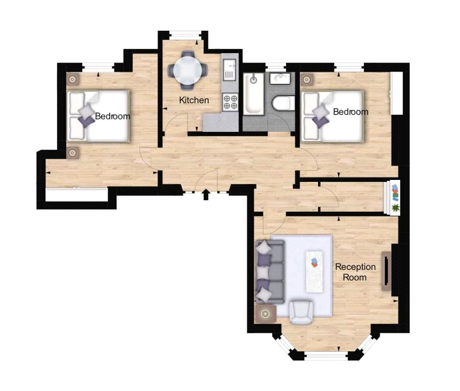 2 Bedrooms Flat to rent in Hamlet Gardens, 290 King Street, Ravenscourt Park, London W6
