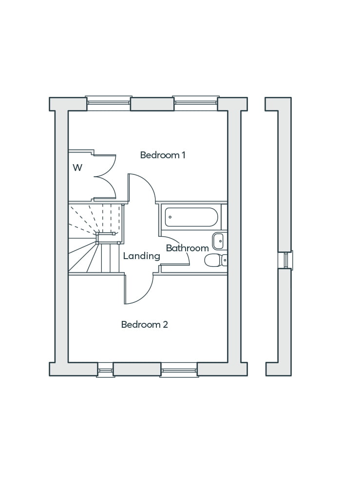 "The Kemble Plot 412" at New Road, Uttoxeter ST14, 2 bedroom semi