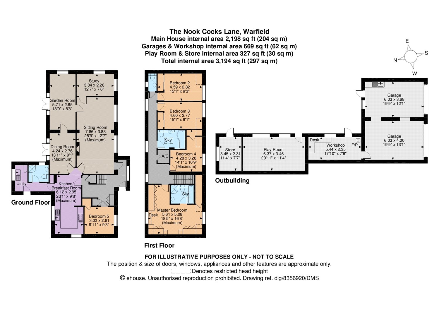 5 Bedrooms Detached house for sale in Cocks Lane, Maidens Green, Warfield, Berkshire RG42